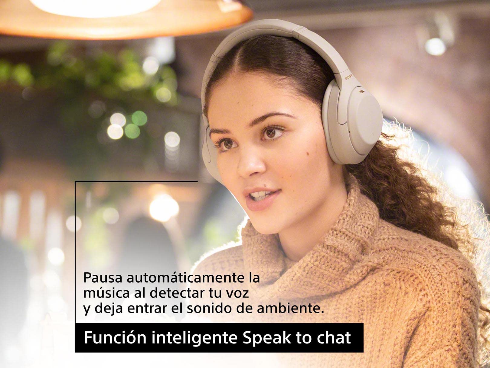 Sony WH1000XM4/S Audífonos de Diadema inalámbricos con Noise Cancelling, Silver, Grande (Versión Nacional)