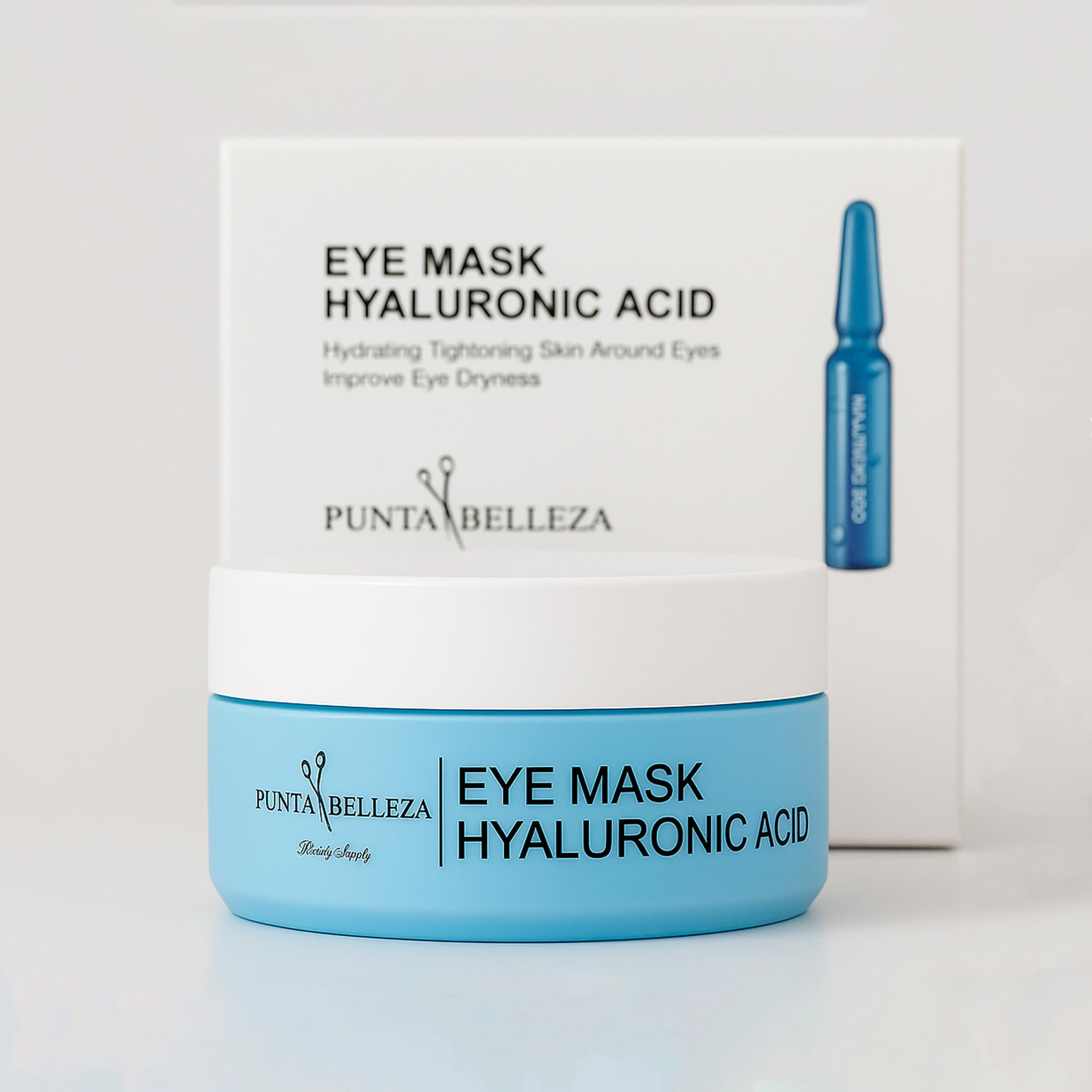 Punta Belleza | Parches para Ojos con Ácido Hialurónico y Glicerina | Hidrogel Hidratante Anti Ojeras, Bolsas y Líneas Finas | 60 Piezas
