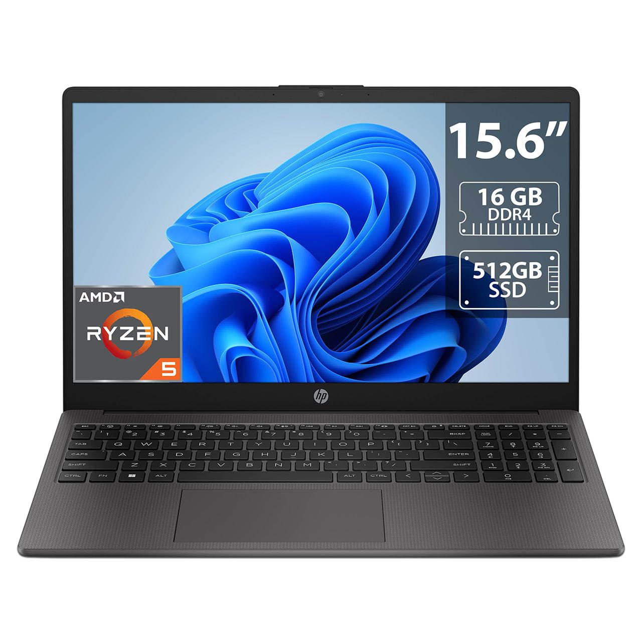 HP Laptop 255 G10: Amd Ryzen 5 7530U, Ram 16GB Ddr4, Ssd 512GB, Pantalla 15.6" Led, Video Radeon Graphics, Windows 11 Home, HP, NOTEBOOK_COMPUTER, Dispositivos de Almacenamiento Externos, Ratones, Tec