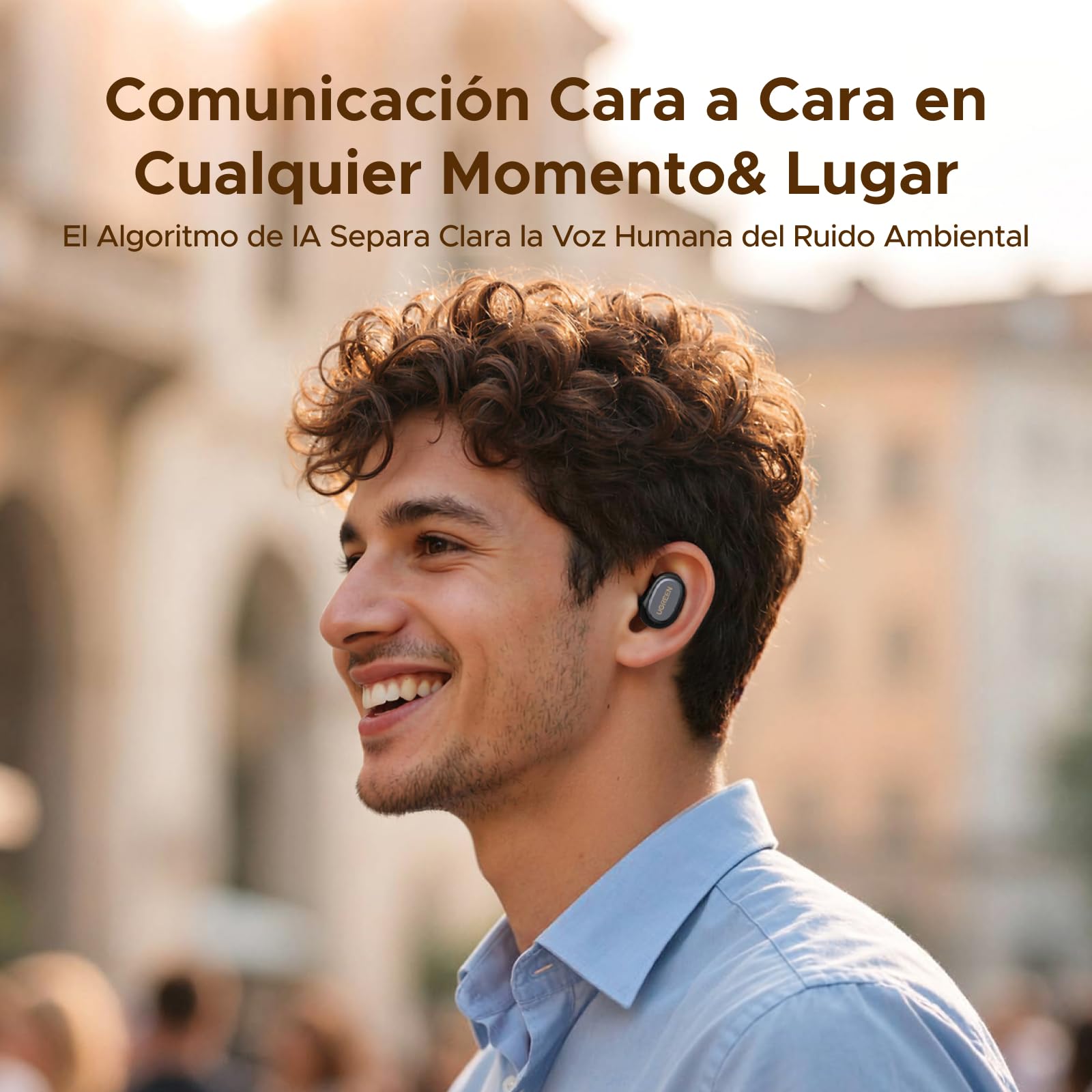 UGREEN Audífonos Inalámbricos In Ear Bluetooth 6.0, Batería hasta 32 Horas
