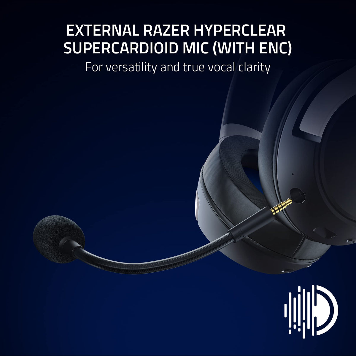 Razer Kaira Pro HyperSpeed - Auriculares inalámbricos para juegos con Haptics para Playstation 5 / PS5, PS4, PC, móvil: controladores de titanio de 50 mm - Micrófono híbrido - (reacondicionado)