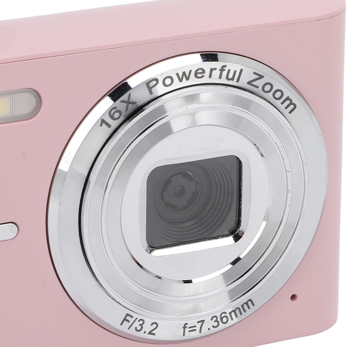 Yunseity Cámara FHD 1080P, Pequeña Cámara Digital de Bolsillo con Enfoque Automático y Zoom 16X para Viajes (Pink)