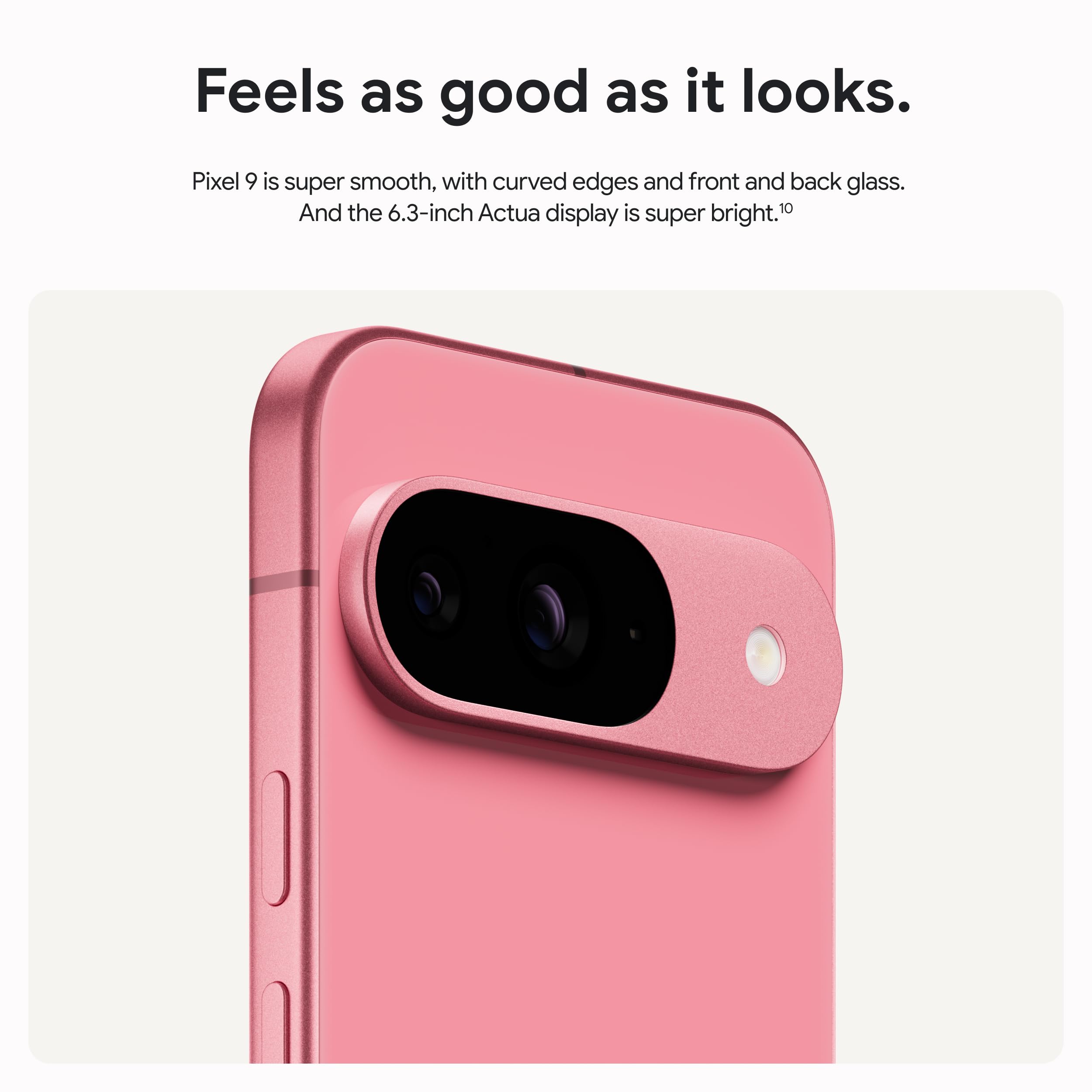 Google Pixel 9 - Smartphone Android Desbloqueado con Gemini, batería de 24 Horas, cámara Avanzada y visualización Actua de 6.3 Pulgadas, obsidiana, 128 GB
