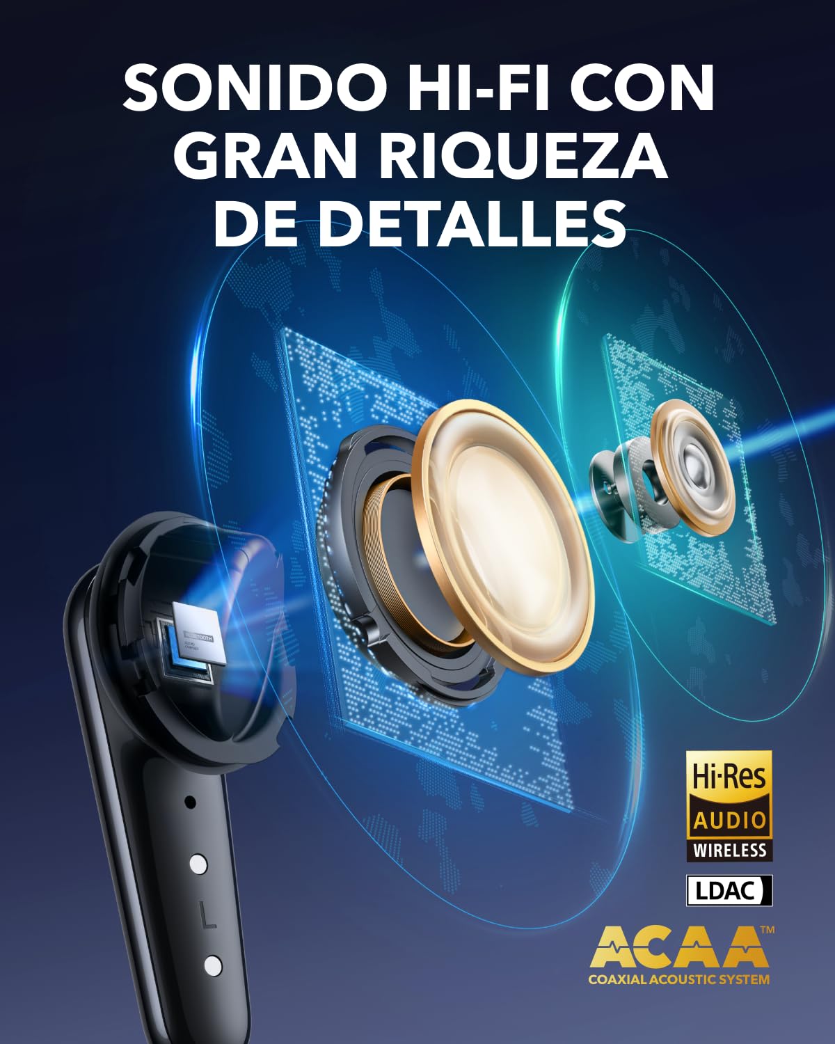 Soundcore by Anker Liberty 4 Pro Audífonos Inalámbricos - Negro