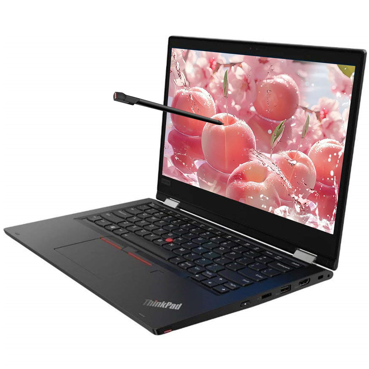 Lenovo L13 Yoga ThinkPad Computadora portátil, 13.3" Full HD con Pantalla táctil, Intel Core i5-10310, 16 GB RAM, 256 GB SSD, Lector de Huellas Dactilares, Stylus, HDMI, Windows 10 Pro (renovado)