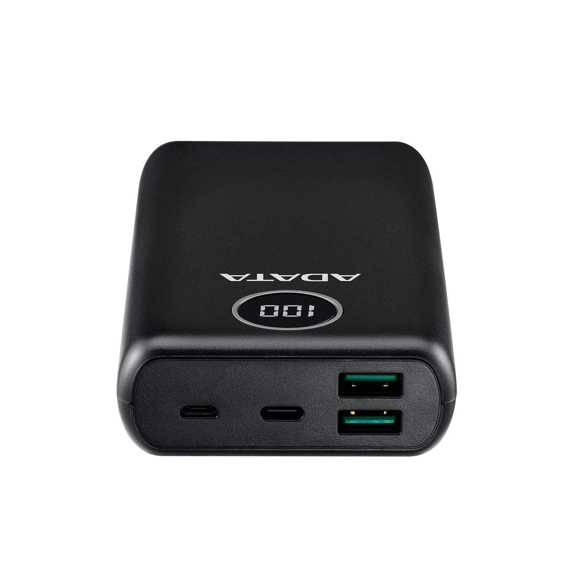 ADATA Powerbank Batería Portátil Recargable P20000QCD Power Bank de 20,000 mAh (74Wh), Color Negro (AP20000QCD-DGT-CBK), Tecnologías de Carga Rápida Qualcomm QC 3.0 / USB PD 3.0