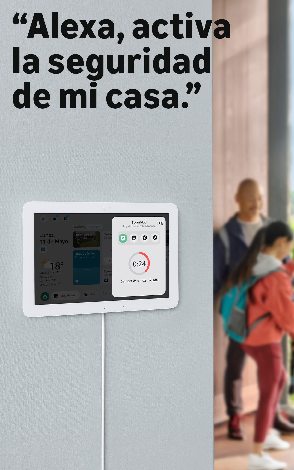 Amazon Echo Hub (modelo más reciente), Panel de Casa Inteligente de 8” con Alexa, Compatible con miles de dispositivos, con el Acceso Anticipado de Alexa+
