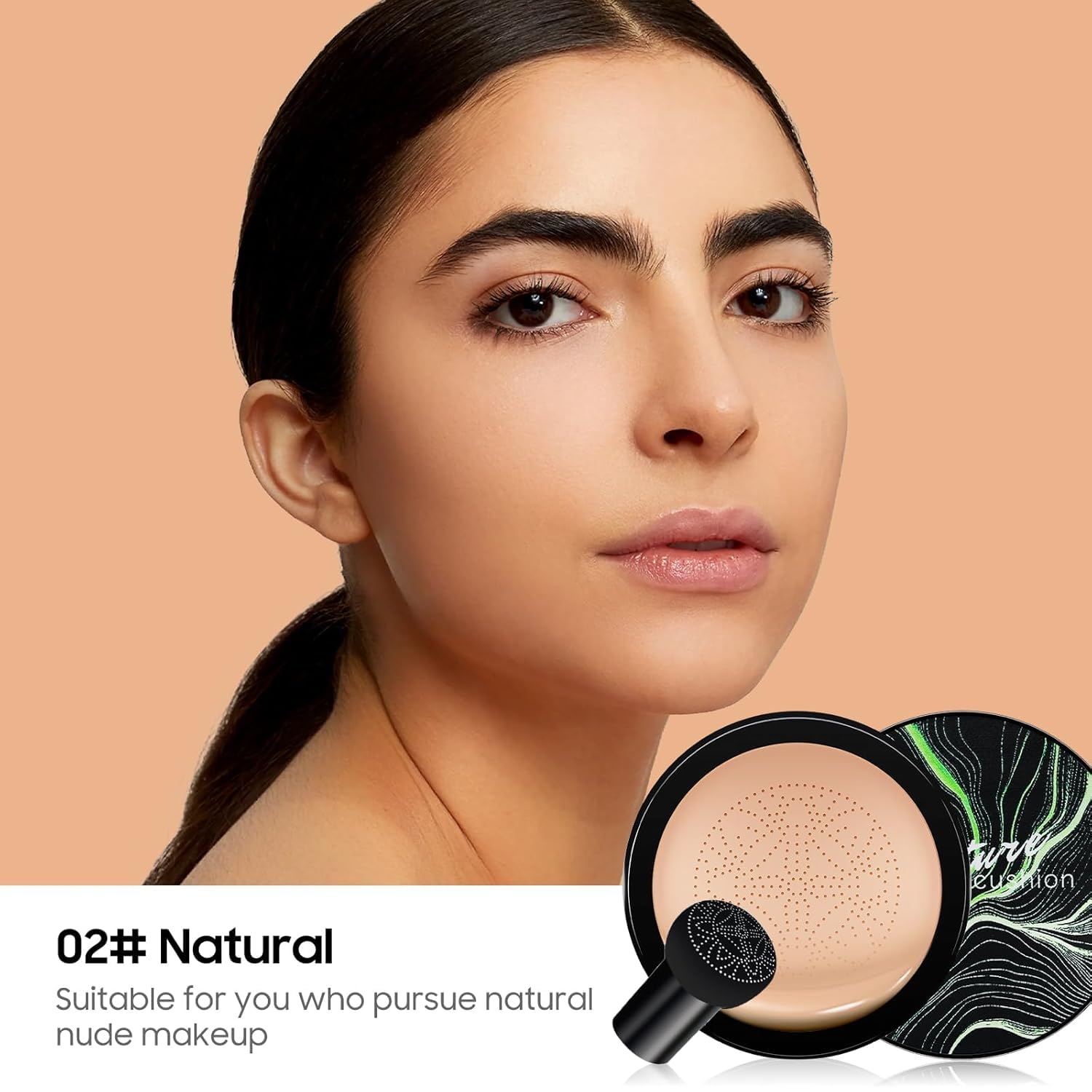 CC Creme BB Cream, Líquida Fundación, Mushroom Head Air Cushion, Base de Maquillaje Larga Duración Hidratante
