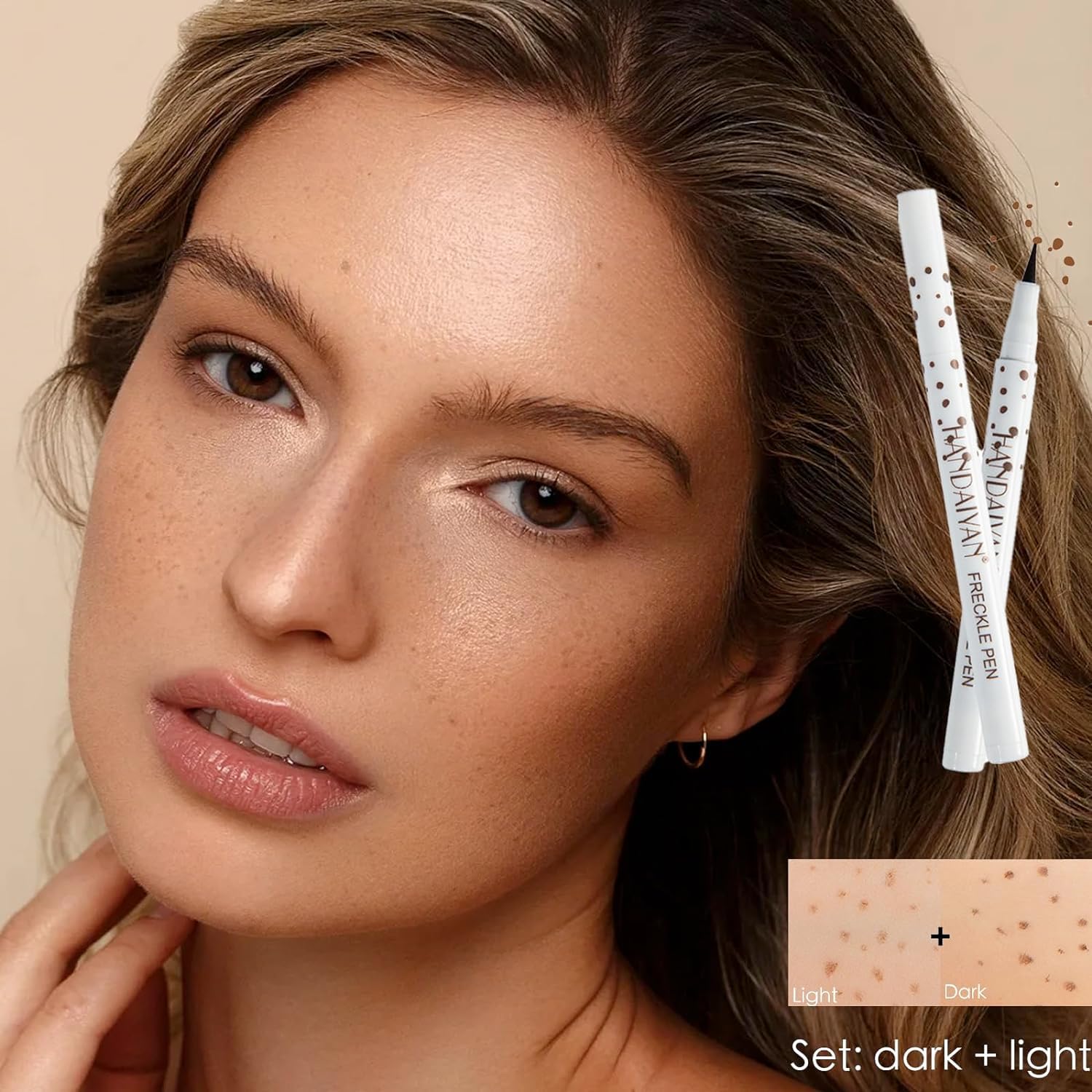 Freckle Pen Bolígrafo Para Pecas, Bolígrafo De Maquillaje Para Pecas, Resistente Al Agua, Duradero, Suave, Para Maquillaje Natural Como Real, Bolígrafo Para Pecas (1# light brown)
