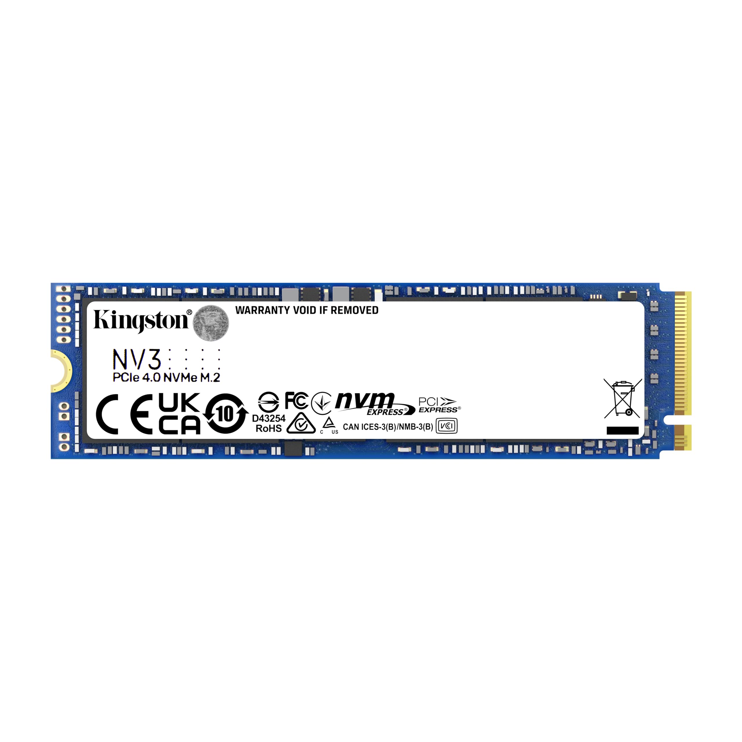 Kingston NV3 4TB M.2 2280 NVMe SSD | PCIe 4.0 Gen 4x4 | hasta 6000 MB/s | SNV3S/4000G