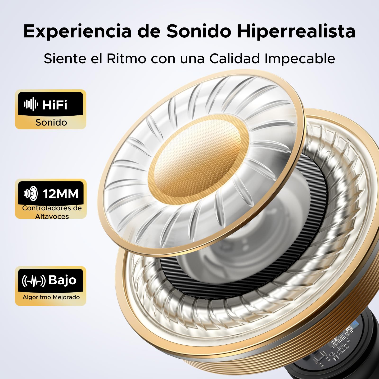 UGREEN ClipBuds Audífonos Inalámbricos Bluetooth 6.0 con 4 Micrófonos 30H