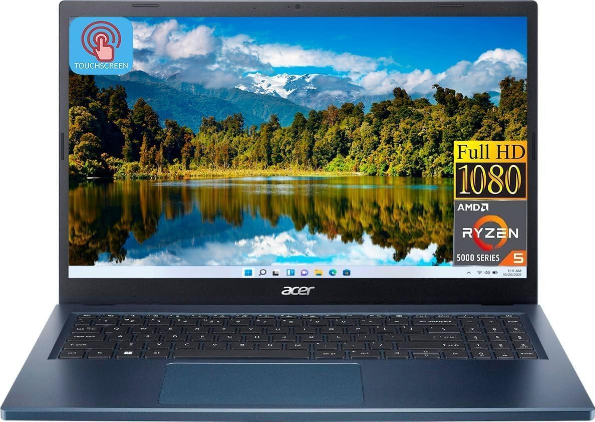 Acer Laptop Ryzen5 Aspire 3 Pantalla Touch | AMD R5-7520U, 4 Núcleos | 8GB RAM | 512GB SSD | Panel Touch 15.6'' FHD | AMD Radeon Graphics