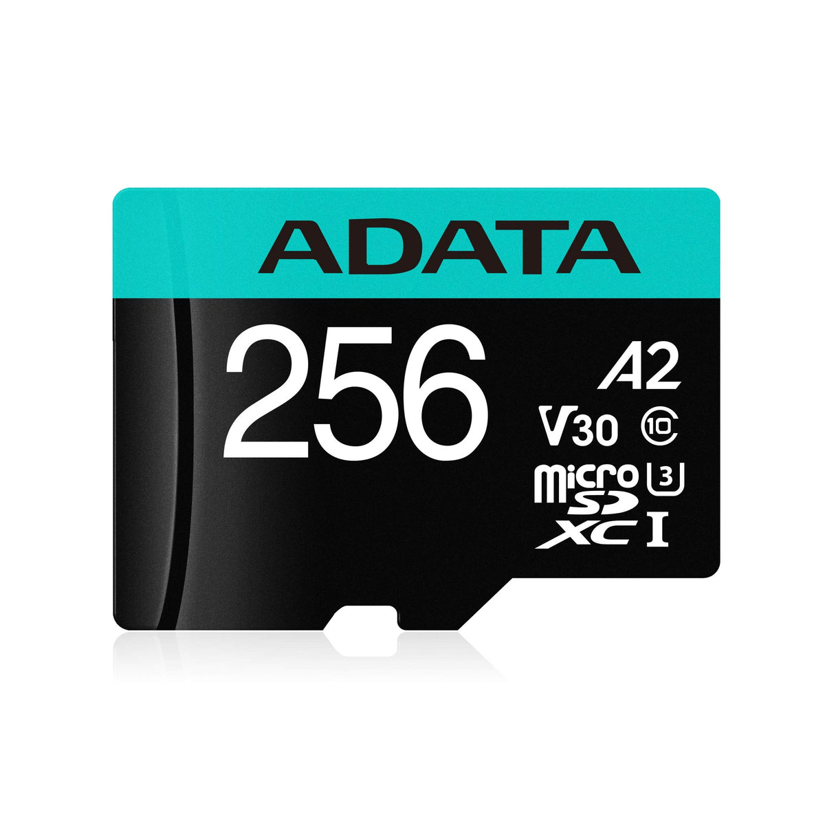 ADATA - Tarjeta de Memoria microSDXC/SDHC UHS-I (256 GB, con Adaptador, C10, U3, V30, 4K, A2, Micro SD, AUSDX256GUI3V30SA2-RA1)