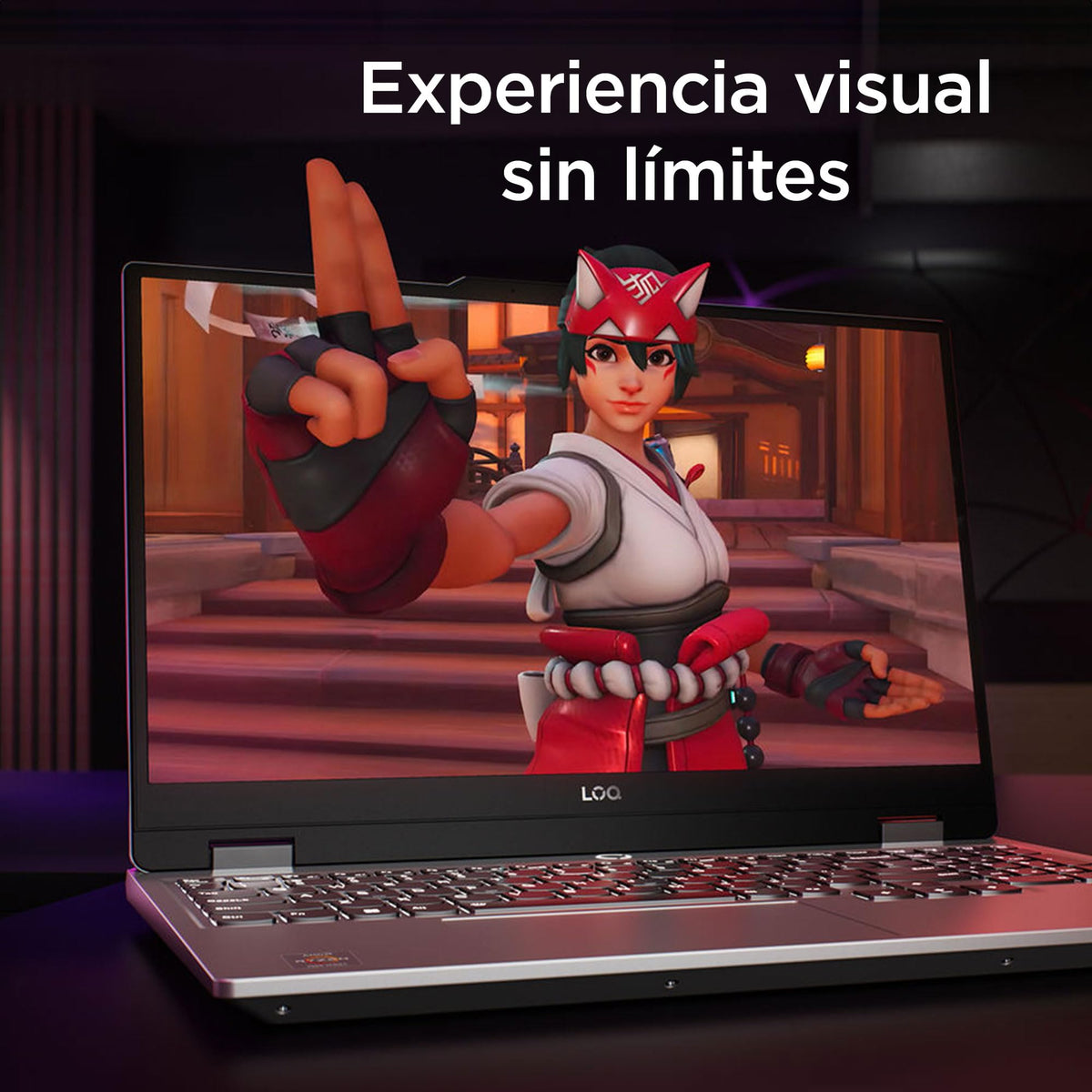 Lenovo Laptop Gaming LOQ RTX 4060 | 15.6" FHD AMD Ryzen 7 7435HS 8 Núcleos 24GB RAM 512GB SSD | NVIDIA GeForce | Teclado Retroiluminado, Windows 11 Home