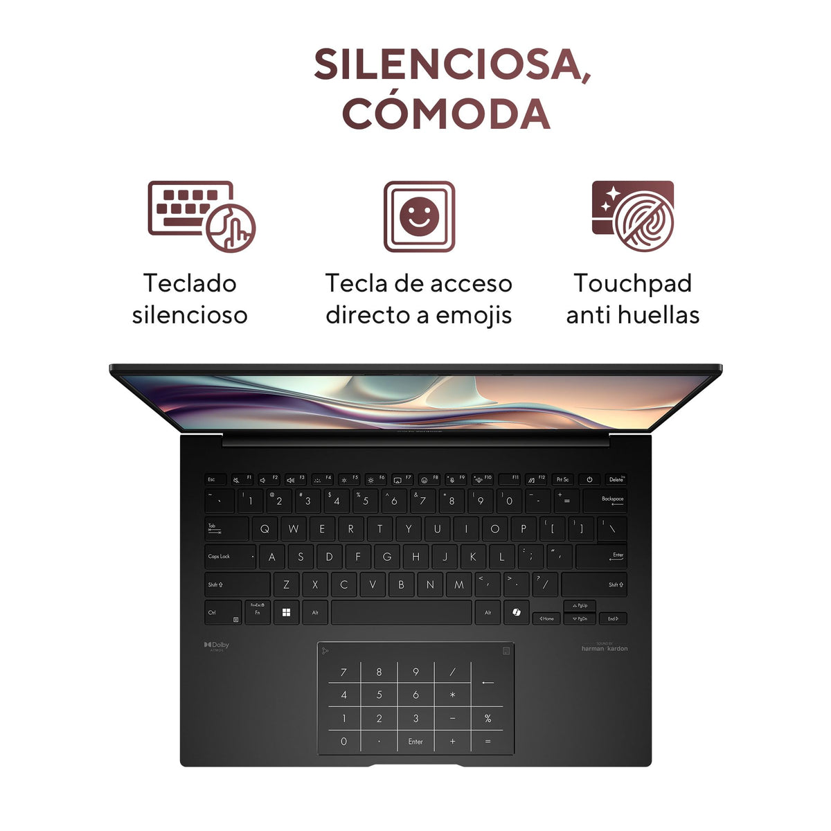 ASUS Zenbook 14 OLED/Ryzen AI 5 340/50 Tops/ 16GB - 512 GB SSD/Reconocimiento Facial/Cargador USB-C + Incluye Funda/Teclado en español (Garantia y Servicio con la Marca en Mexico)