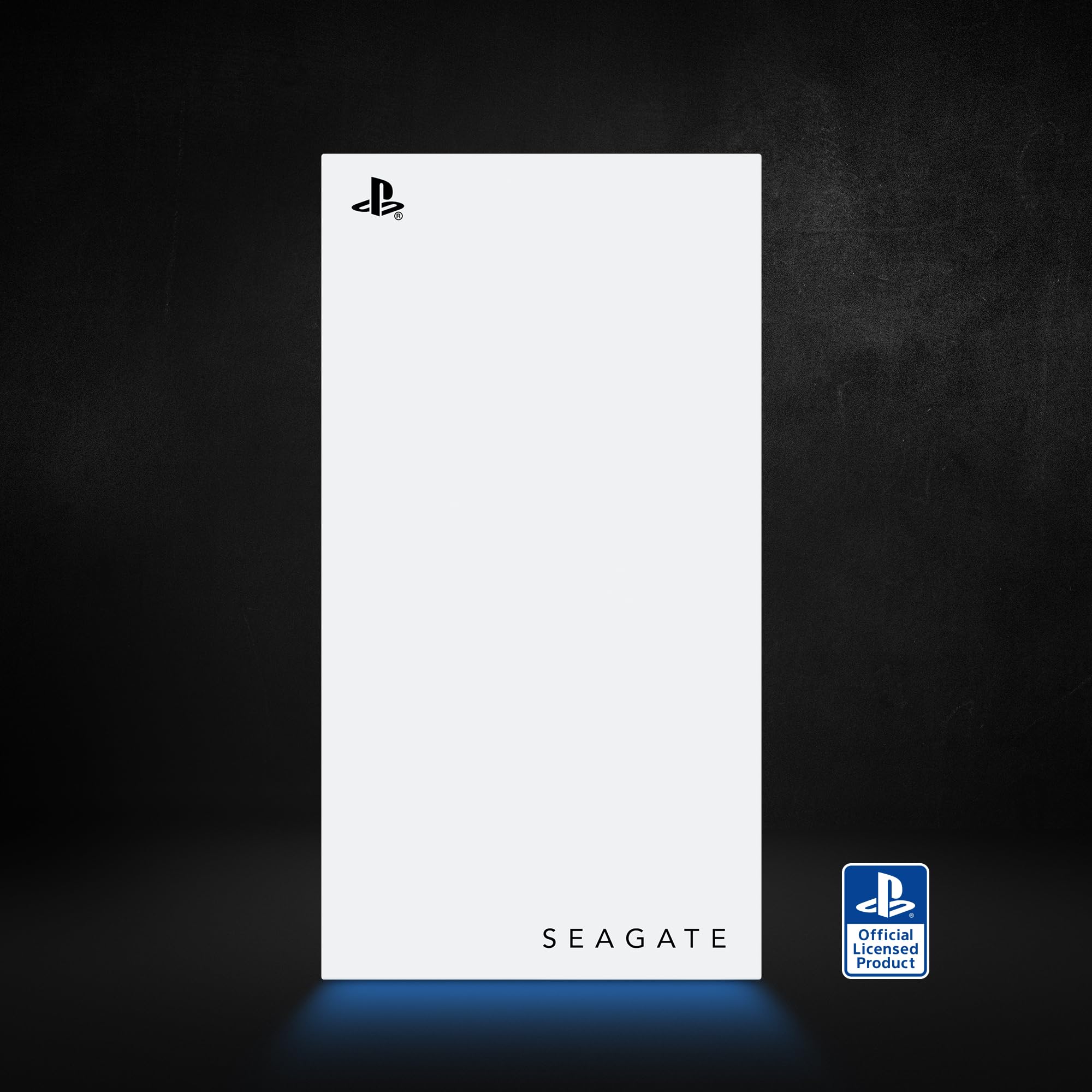 Seagate Game Drive para PS5 SSD Externo de 1 TB Unidad de Estado sólido - USB 3.2 con Licencia Oficial Blanca con iluminación LED Azul (STMH1000100)
