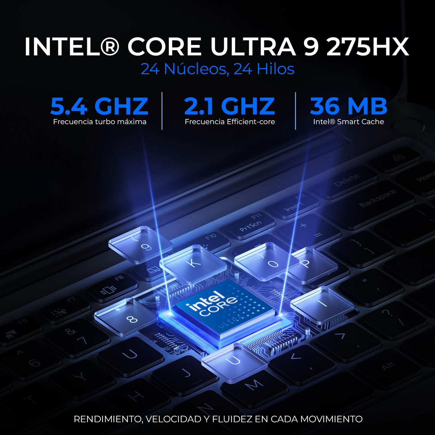 Lenovo Legion 5 16IAX10 Laptop Ia Gamer Nvidia Geforce Rtx 5060 8GB Dlss Intel Core Ultra 9 275HX Npu Rendimiento Total 36 Tops 32GB Ddr5 1TB Pantalla 16" Ips Wqxga 240Hz Teclado Ingles Copilot