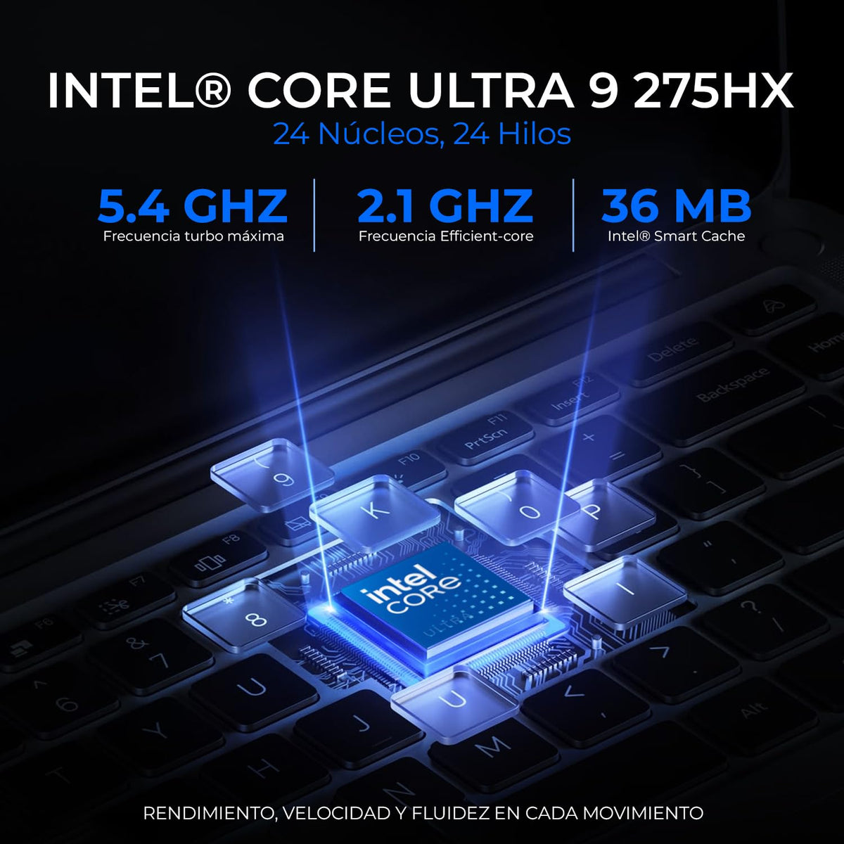 Lenovo Legion 5 16IAX10 Laptop Ia Gamer Nvidia Geforce Rtx 5060 8GB Dlss Intel Core Ultra 9 275HX Npu Rendimiento Total 36 Tops 32GB Ddr5 1TB Pantalla 16" Ips Wqxga 240Hz Teclado Ingles Copilot