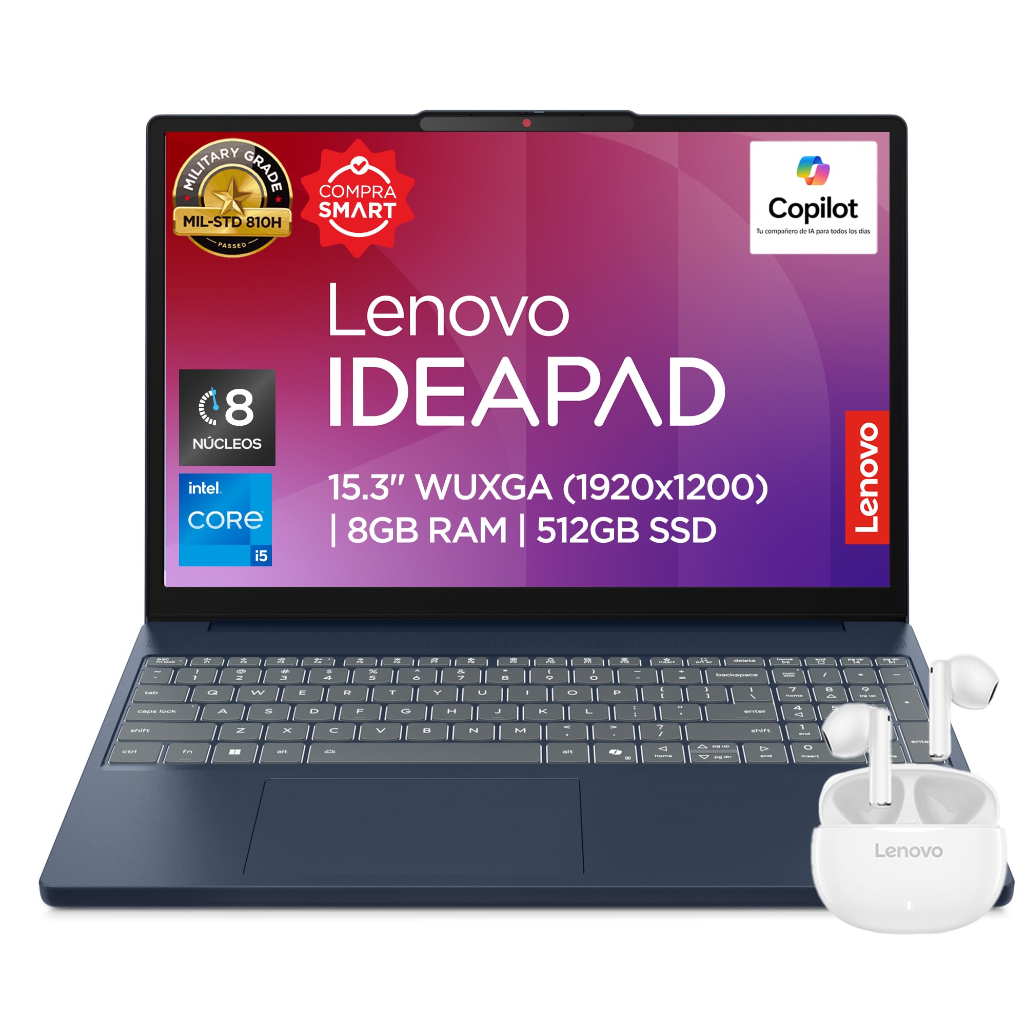 Lenovo Laptop IdeaPad Slim 3 | Intel Core i5-13420H | 15.3" Touch | 24GB RAM 512GB SSD | Incluye Mouse y Audífonos