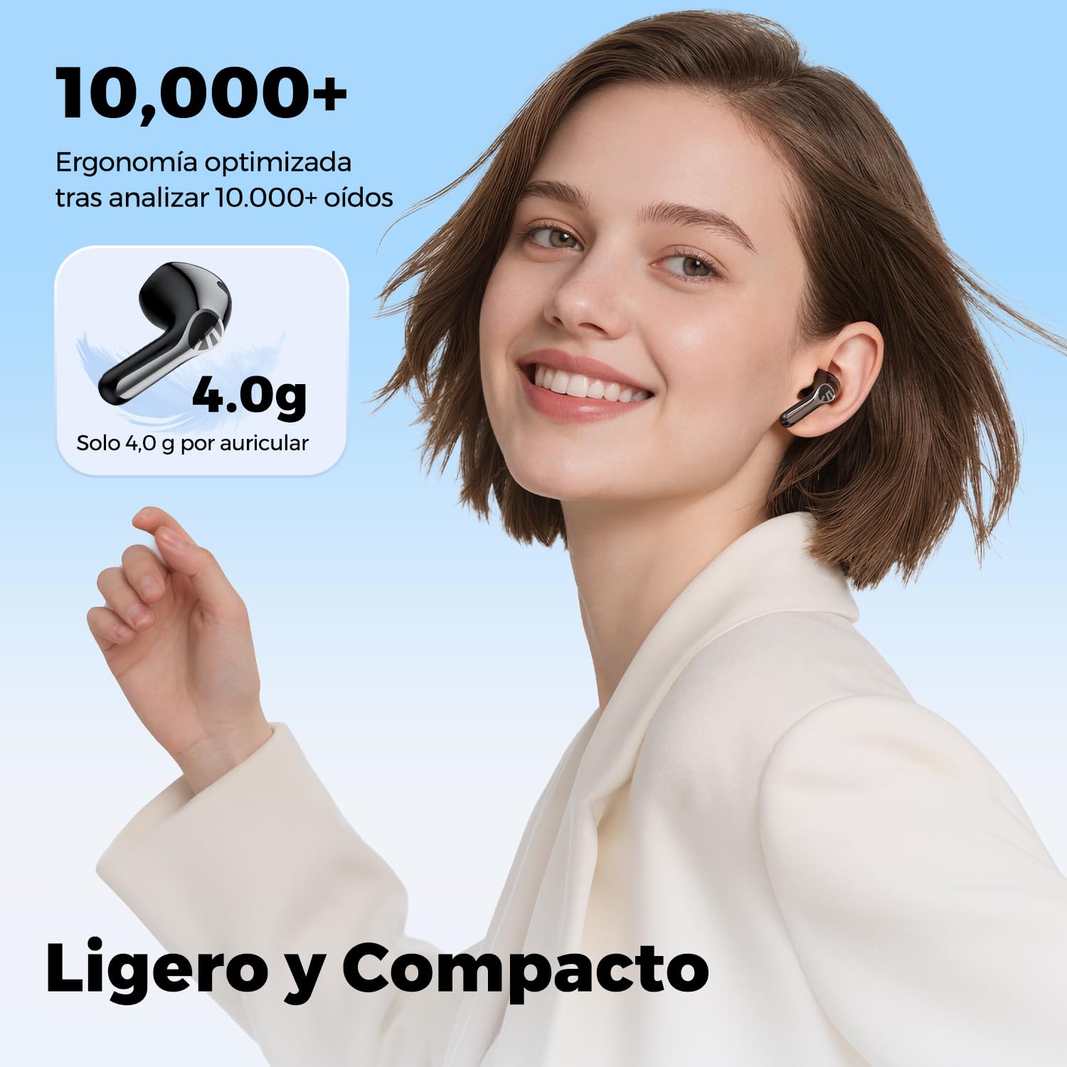 SoundPEATS Air6 HS Audífonos Inalámbricos Semi-in-Ear Hi-Res LDAC