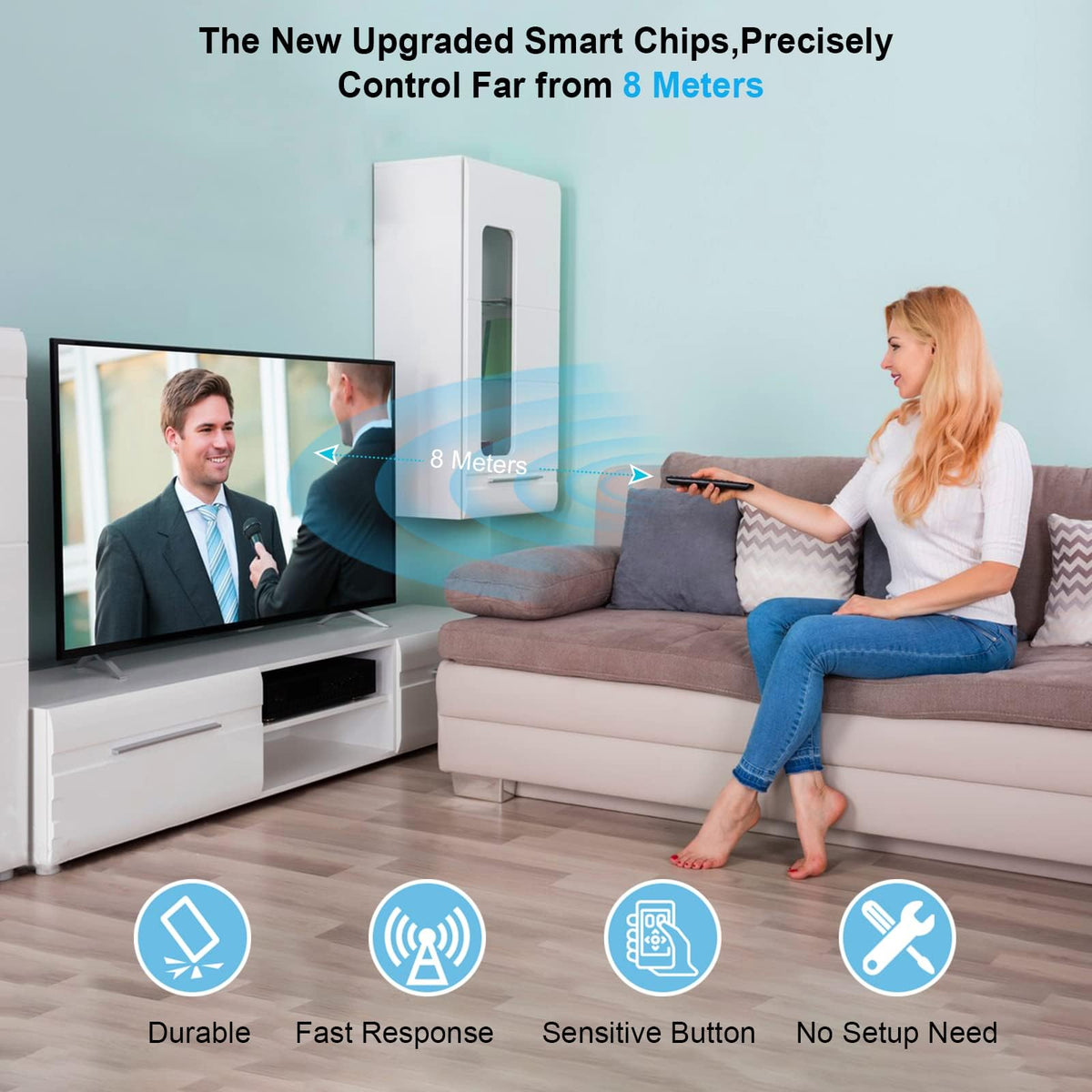 TOPOST Control Remoto Compatible con Samsung Smart TV BN59-01199F (Baterias no incluida)