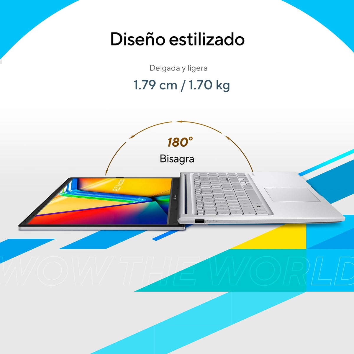 ASUS Laptop Vivobook 15 / X1504VA-NJ446W / Intel Core i5-13th Gen / 16GB RAM / 512GB SSD/Plata/Teclado en Español (Garantía en México)