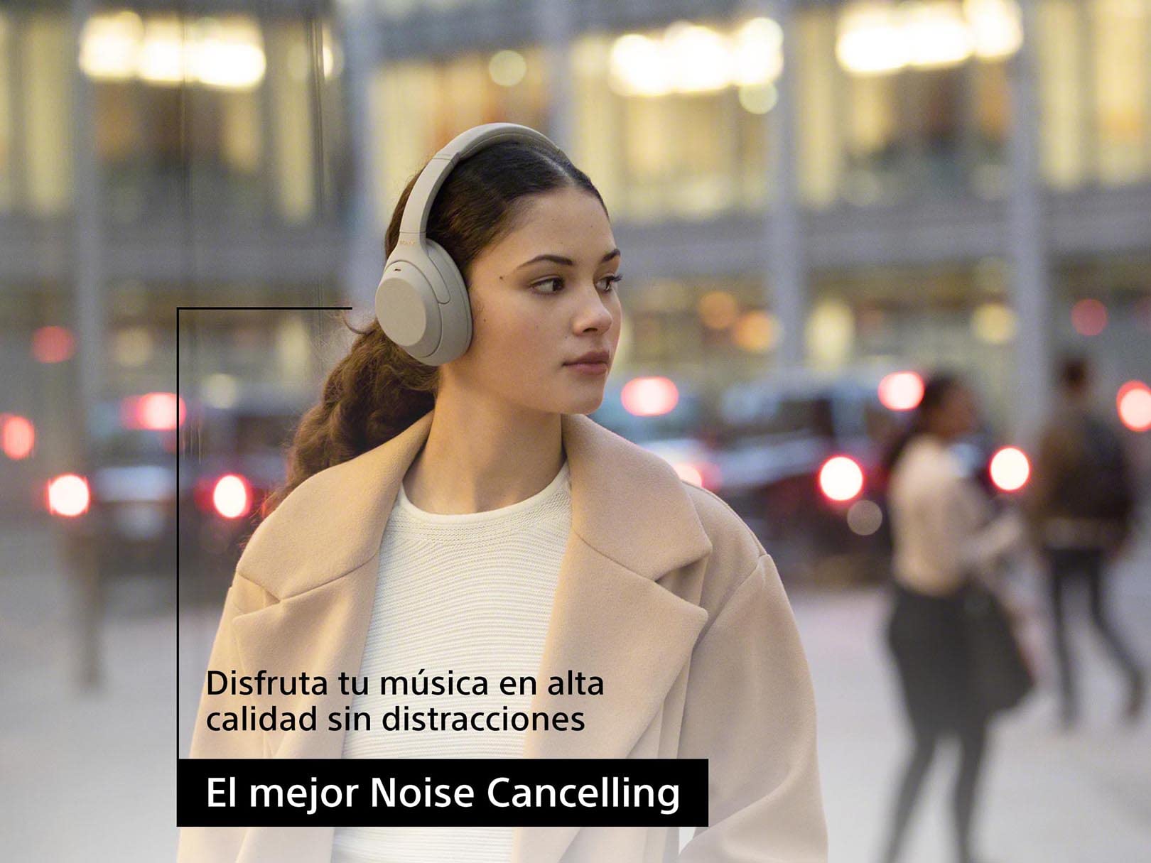 Sony WH1000XM4/S Audífonos de Diadema inalámbricos con Noise Cancelling, Silver, Grande (Versión Nacional)