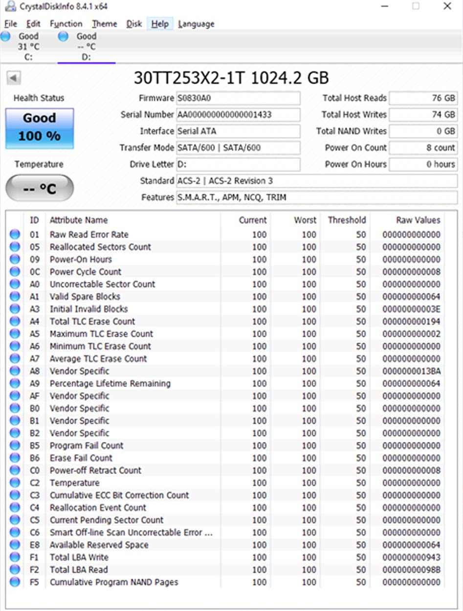 Timetec 1TB Unidad de estado sólido interna SSD 3D NAND SATA III 6Gb/s 2.5 pulgadas 7 mm (0.28 ") 800TBW Velocidad de lectura Hasta 550MB/s SLC Cache Performance Boost para PC computadora portátil y de escritorio (1TB)