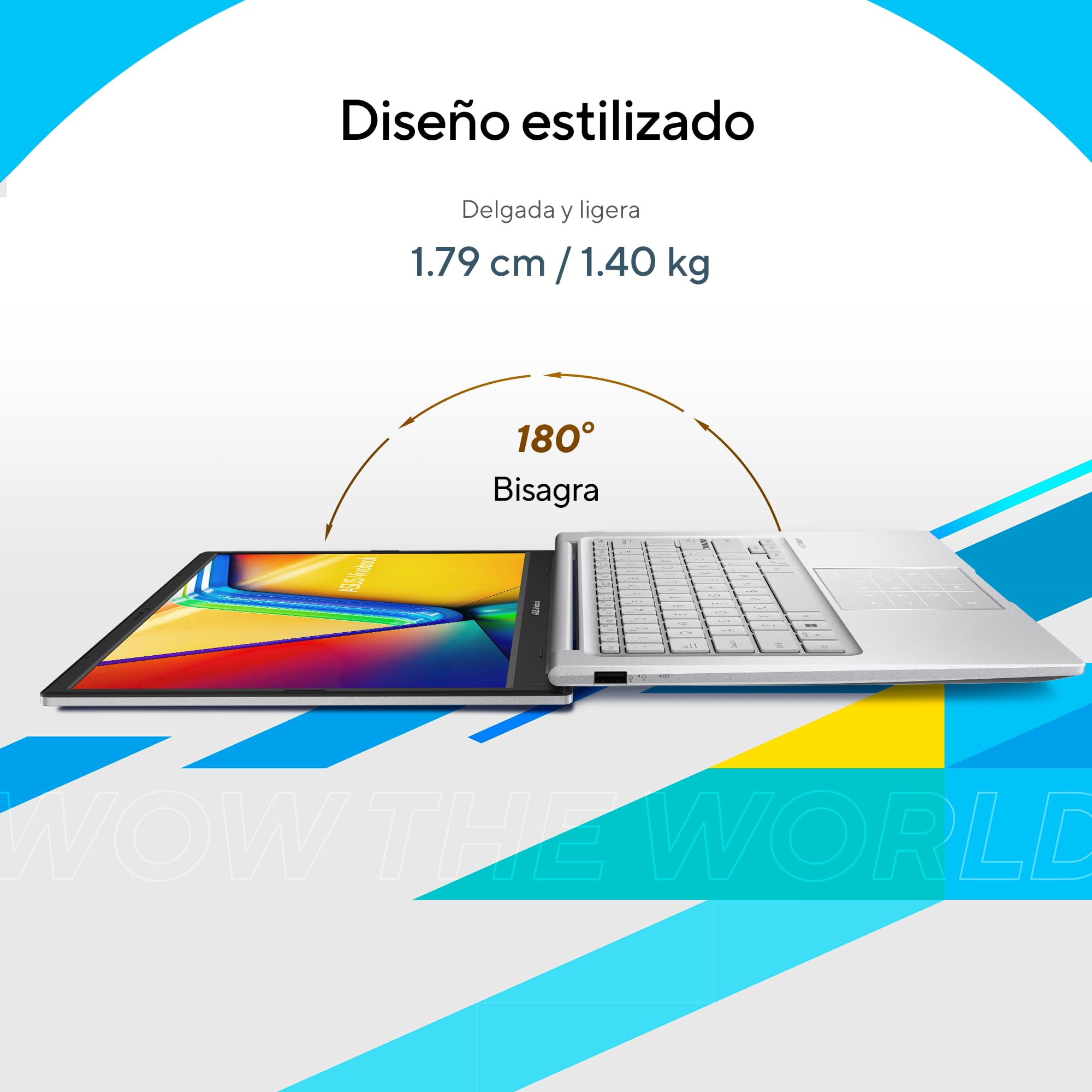 ASUS Laptop Vivobook 14/14" FHD/Intel Core i5 12va 10 núcleos/8GB RAM/512GB SSD/Cámara HD con Escudo de Privacidad/Teclado en Español(Garantía y Servio en México)