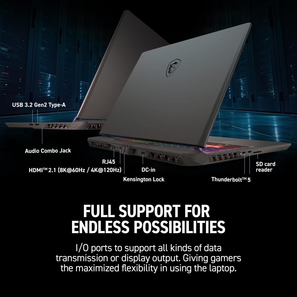 MSI Vector 16 HX AI 16 Pulgadas 144Hz FHD+ Laptop para Juegos: Intel Core Ultra 7-255HX, NVIDIA Geforce RTX 5070Ti, 16GB DDR5, 512GB NVMe SSD, Thunderbolt 5, Wi-Fi 6E, Win 11 Home: Cosmo Gray