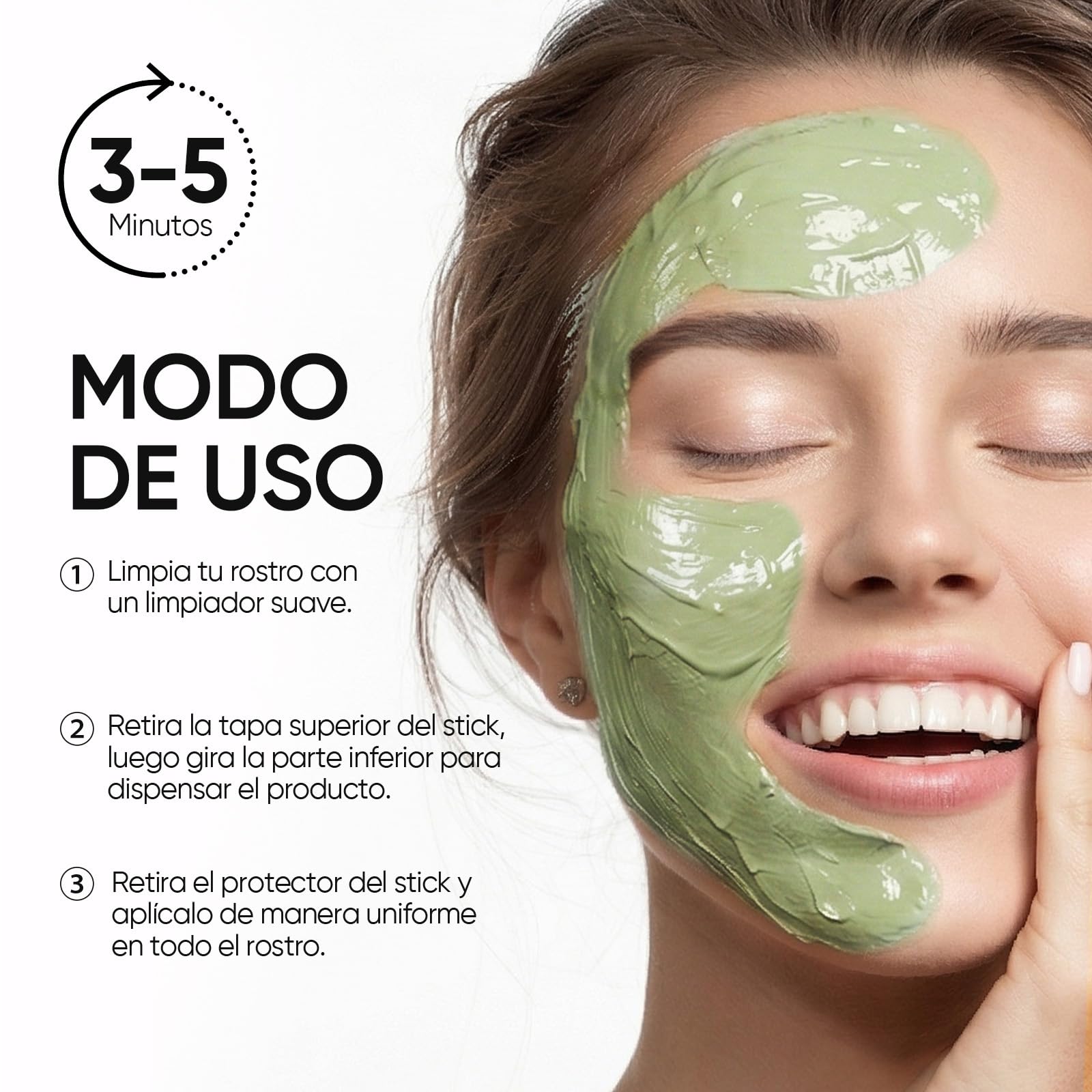 Skintific Mascarilla Facial en Barra de Mugwort para Limpieza Profunda, Stick de Arcilla Purificante con Mugwort para Puntos Negros, Skin Care Coreano para Control de Grasa y Piel Sensible, 40G