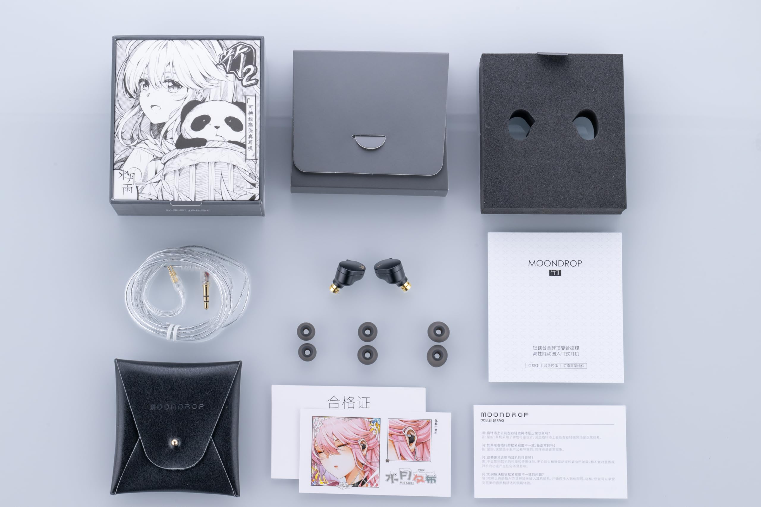 Moondrop CHU II Conductor dinámico de alto rendimiento IEMs Cable intercambiable en la oreja auriculares