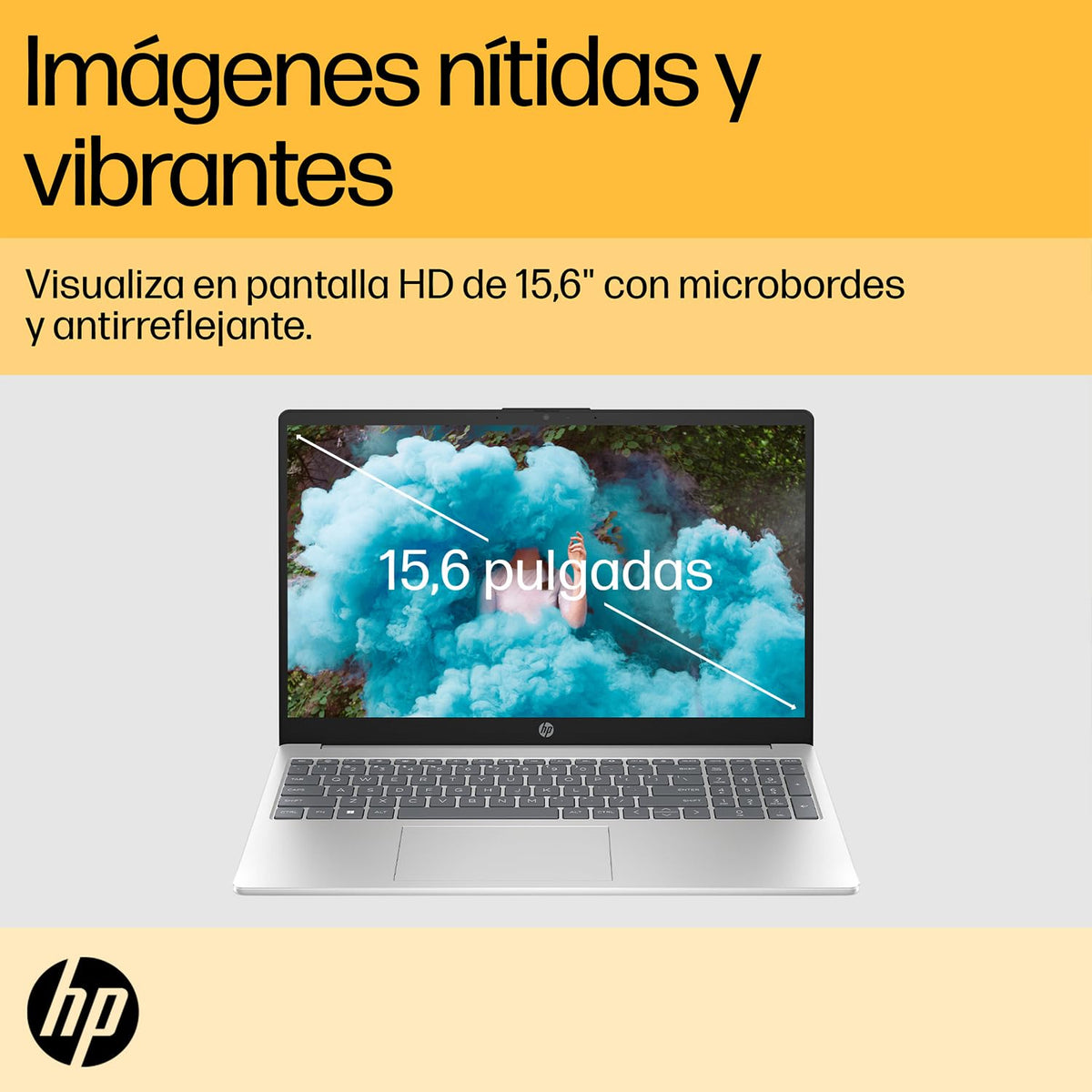 HP Laptop 15-fc0080la, AMD Ryzen 7, 16 GB, 512 GB SSD, 15.6, HD, Windows 11 Home, Teclado en Español, Garantía México, Plateado | Microsoft 365 Personal 12 Meses + Curso Multilenguajes