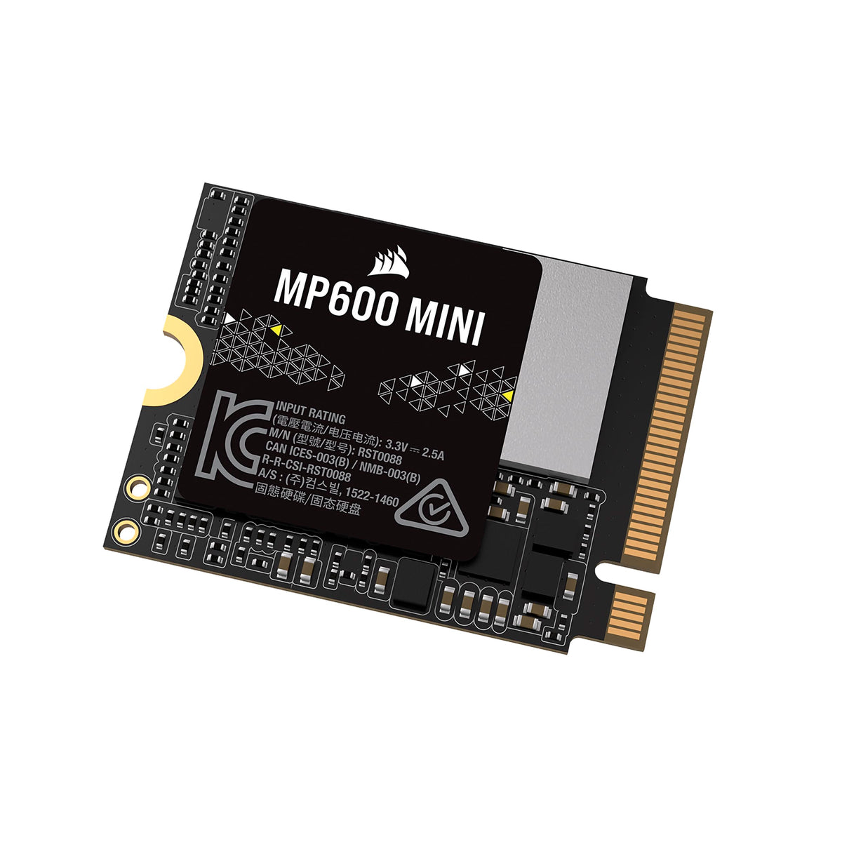 Corsair MP600 Mini 2TB M.2 NVMe PCIe x4 Gen4 SSD – M.2 2230 – Up to 7,000MB/sec Sequential Read – High-Density 3D TLC NAND – Great for Steam Deck and Microsoft Surface – Black