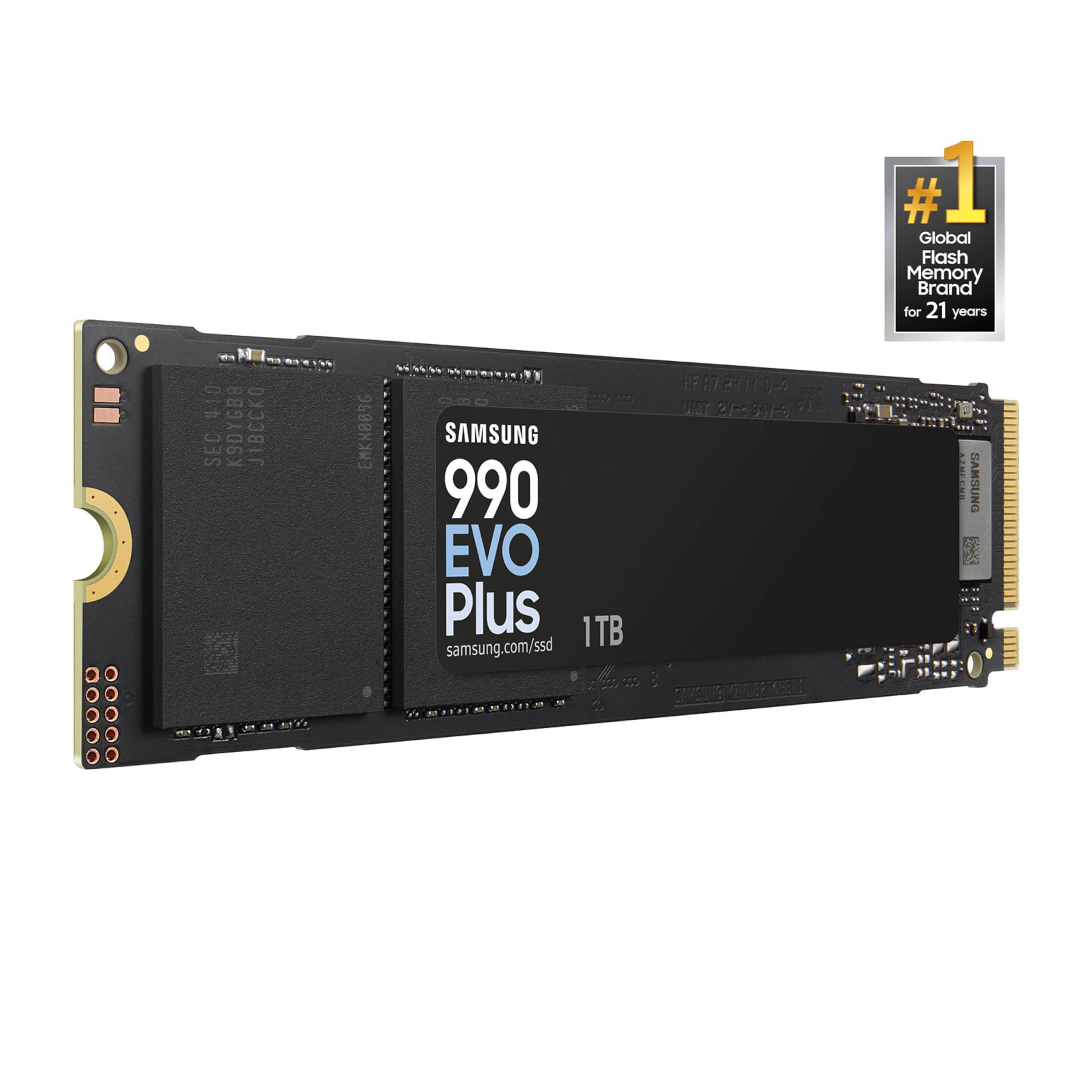 Samsung 990 EVO Plus SSD 1TB, PCIe Gen 4x4, Gen 5x2 M.2 2280, velocidades de hasta 7.250 MB/s, Almacenamiento actualizado para PC/portátiles, tecnología HMB y turboescritura Inteligente 2.0,