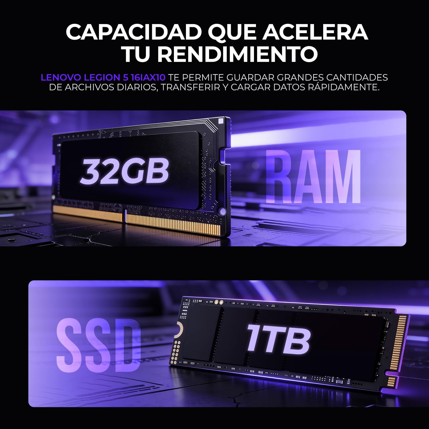 Lenovo Legion 5 16IAX10 Laptop Ia Gamer Nvidia Geforce Rtx 5060 8GB Dlss Intel Core Ultra 9 275HX Npu Rendimiento Total 36 Tops 32GB Ddr5 1TB Pantalla 16" Ips Wqxga 240Hz Teclado Ingles Copilot