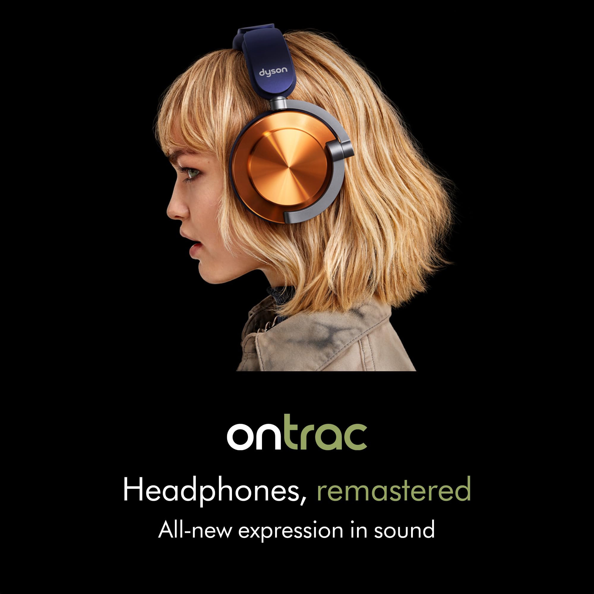 Dyson OnTrac™ (Copper) - Auriculares inalámbricos sobre la Oreja - Cancelación Activa de Ruido, hasta 55 Horas de duración de la batería, Personalizable