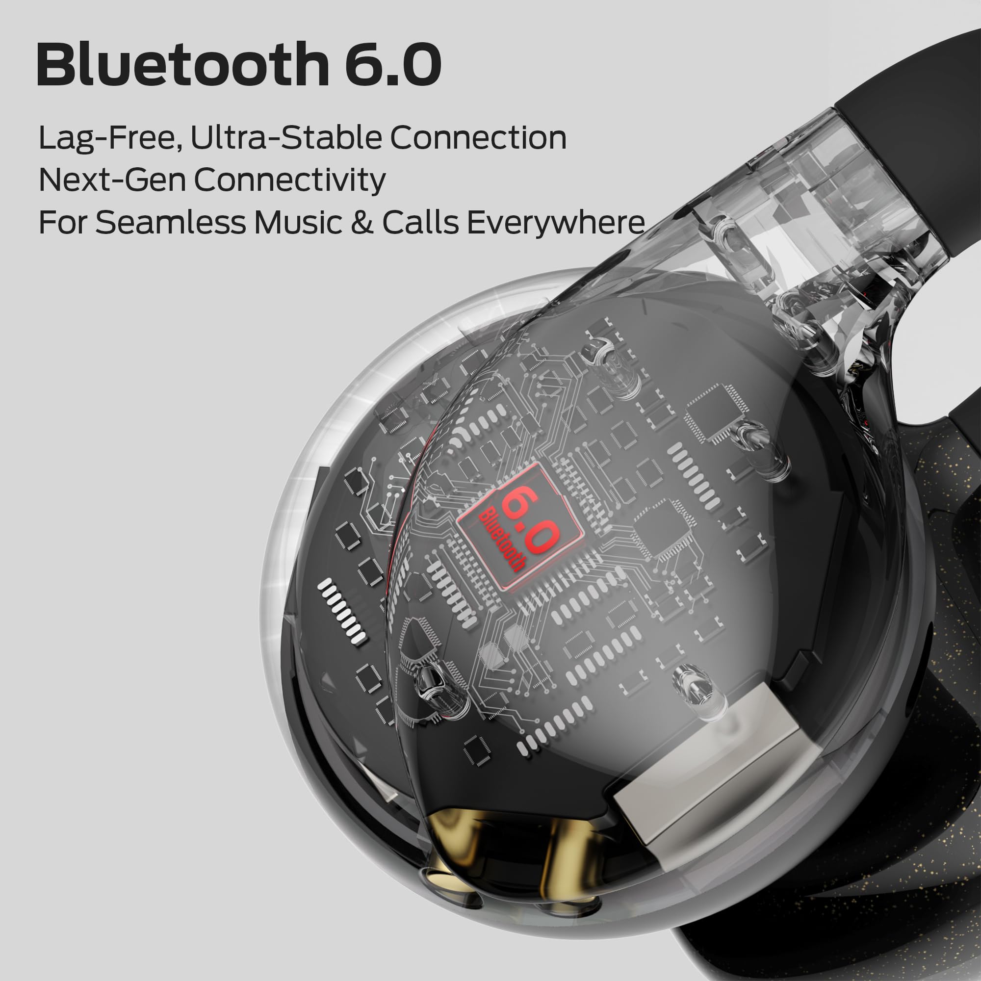 Monster Open Ear AC225 Auriculares, Auriculares Inalámbricos Bluetooth 6.0, Sonido Estéreo, Auriculares Clip-on Ligeros con Micrófono ENC para Llamadas Claras, Tiempo de Reproducción de 36h, Negro
