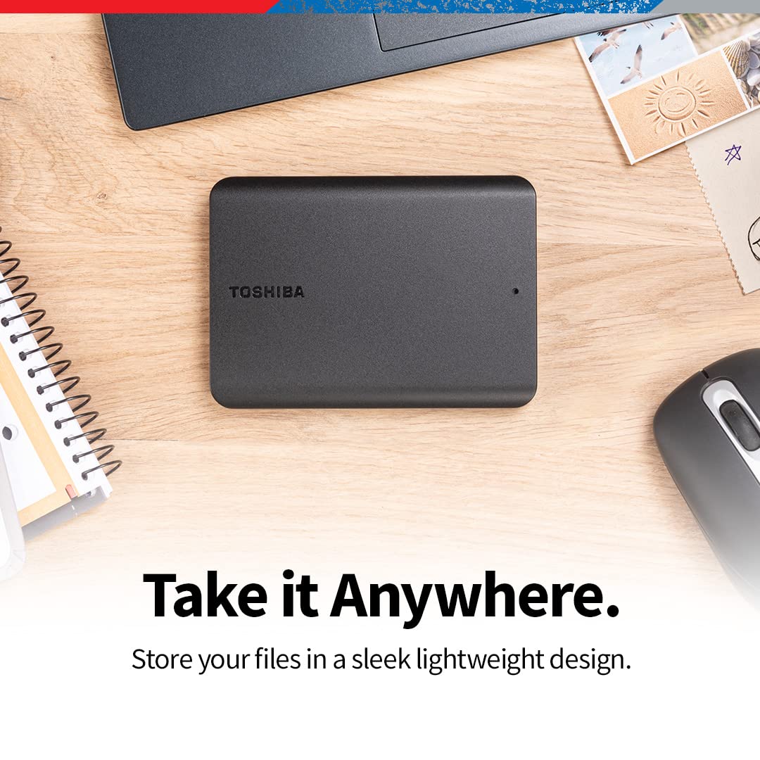 Toshiba Disco Duro Externo UBS 3.0 4TB HDTB540XK3CA Basics Negro