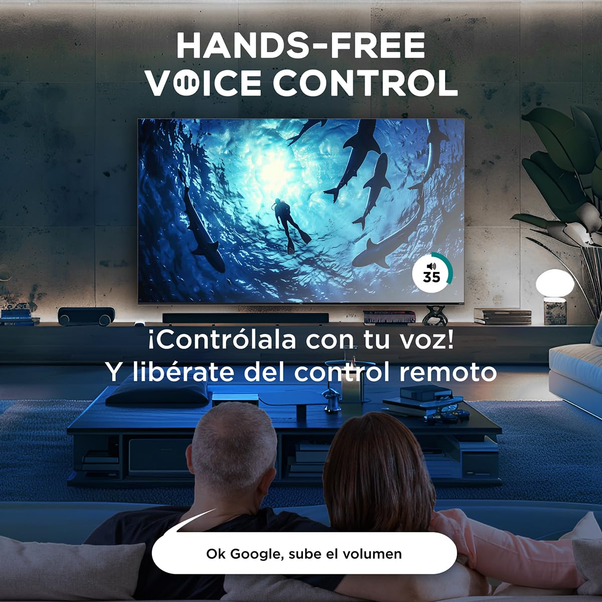 TCL Smart TV Pantalla 65" 65QM741G Google TV QLED -MiniLED | Dolby Vision HDR10 AIPQ 1300 NITZ DLG 240HZ IMAX | Dolby Atmos Virtual X Subwoofer 20W | Quad Core Bezel-Less |Compatible con Alexa