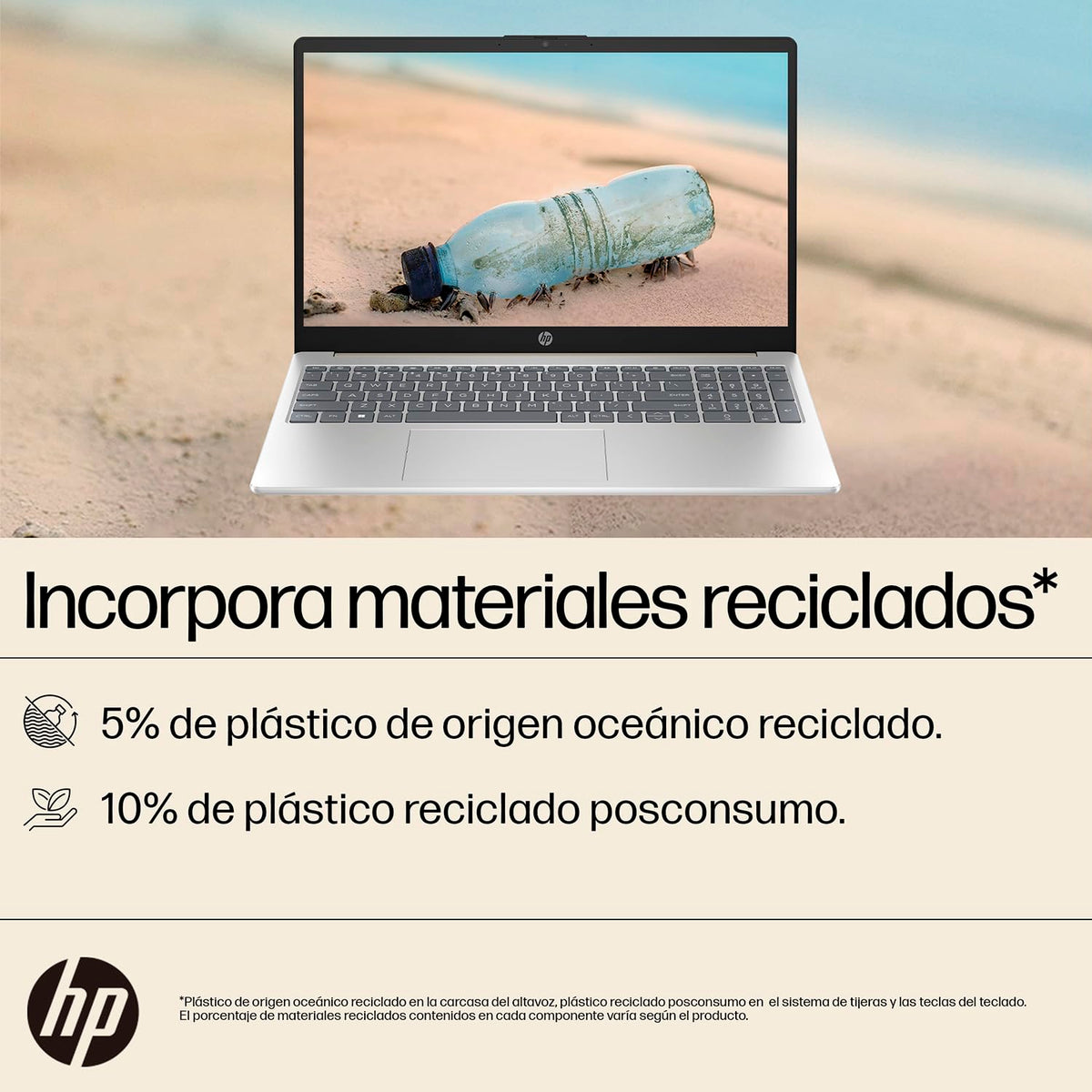 HP Laptop 15-fd0045la, Intel Core i5, 8 GB, 512 GB SSD, 15.6", FHD, Windows 11 Home, Teclado en Español, Garantía México, Oro y Plata