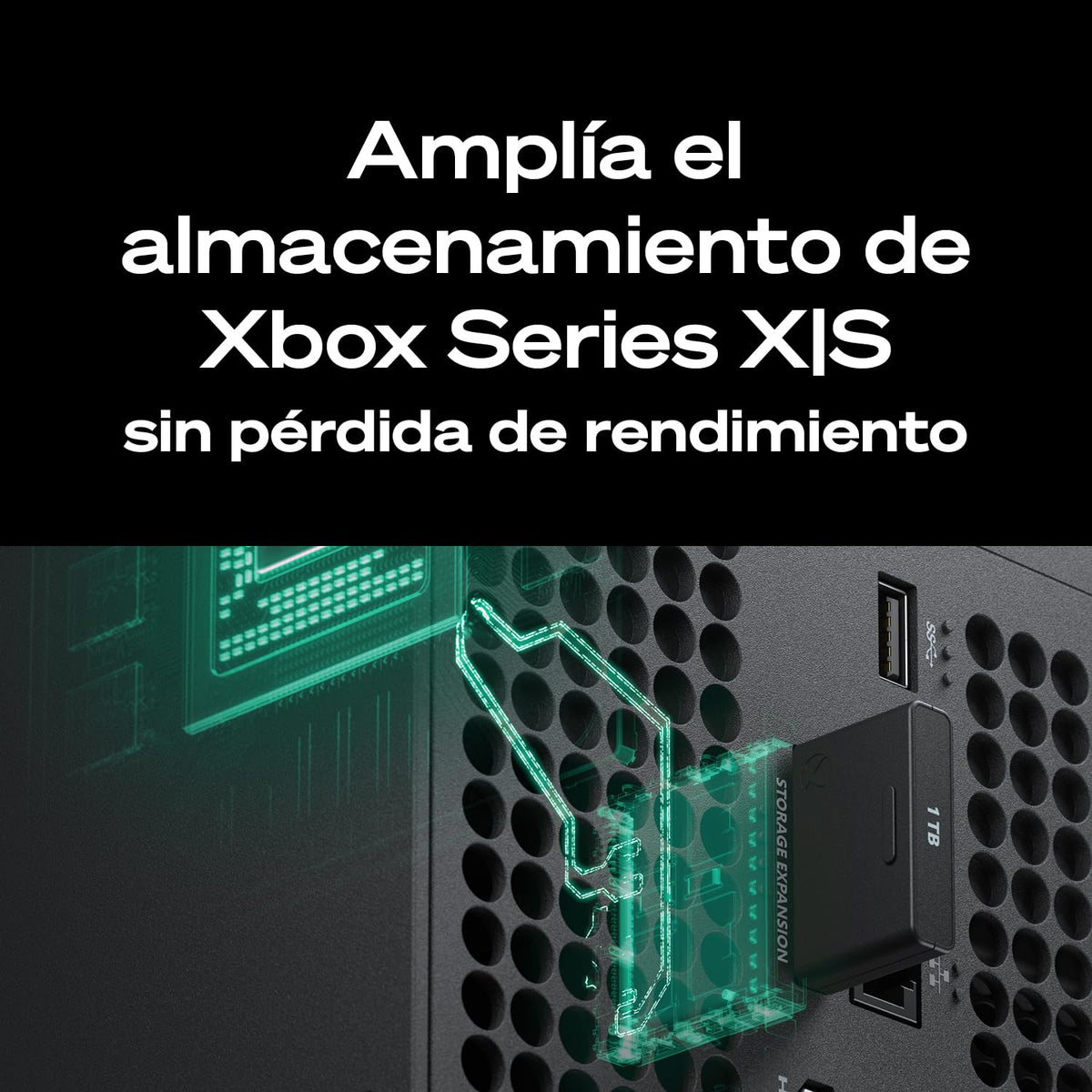 Seagate Tarjeta de expansión de Almacenamiento para Xbox Series X|S 2TB Unidad de Estado sólido - SSD de expansión NVMe para Xbox Series X|S (STJR2000400)
