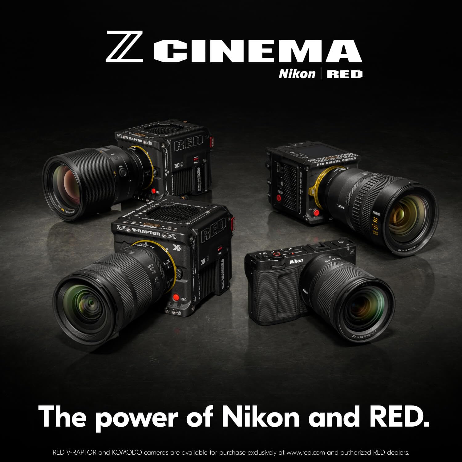 Nikon Red Z Cinema | Cámara de Cine ZR | Audio Flotante de 32 bits Red Color Science 6K Cuerpo de cámara de fotograma Completo con Monitor DCI-P3 de 4 Pulgadas