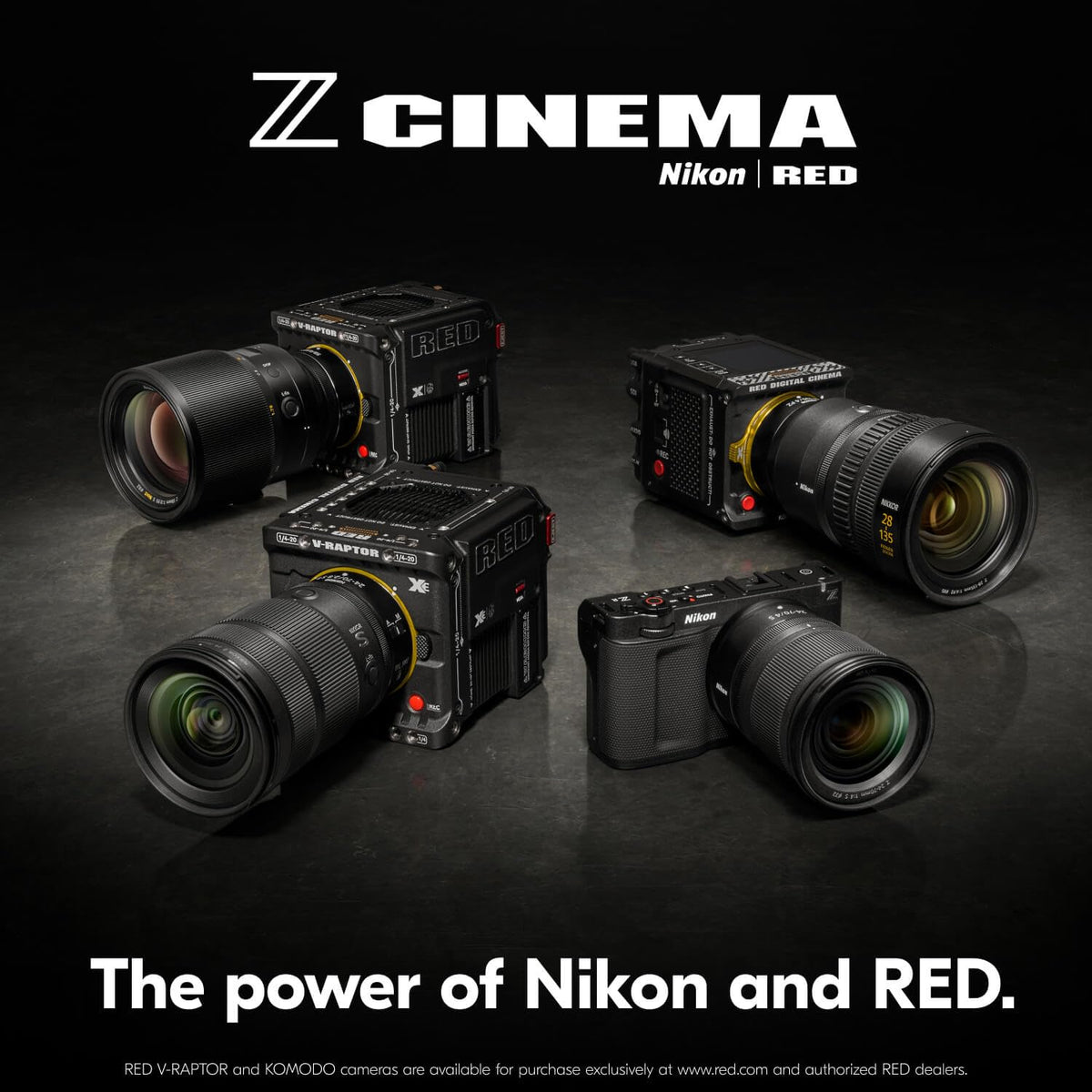Nikon Red Z Cinema | Cámara de Cine ZR | Audio Flotante de 32 bits Red Color Science 6K Cuerpo de cámara de fotograma Completo con Monitor DCI-P3 de 4 Pulgadas
