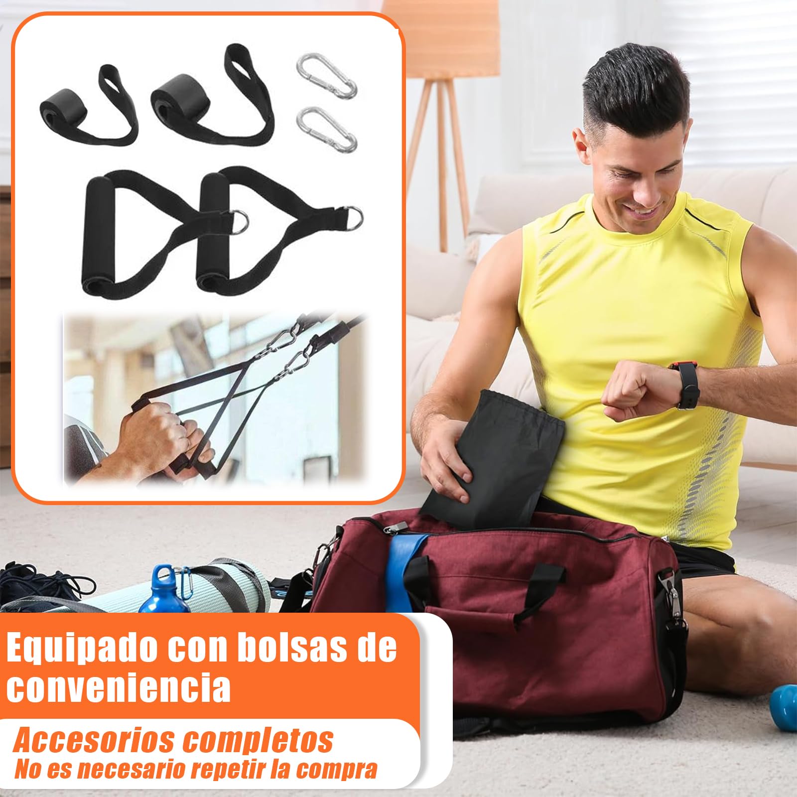 Zaffaella Bandas de Resistencia 13 PCS,Ligas de Resistencia para Ejercicio, Fuerte Bandas Elásticas para Pull Up & Crossfit - con 2 Ancla de Puerta, 2 Manijas, 2 Ganchos y Bolsa, Gimnasio (6 Colores)