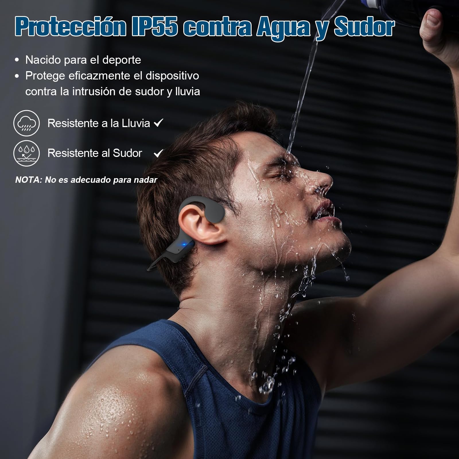 GuDoQi Auriculares de Conducción ósea, Audífonos para Deportes