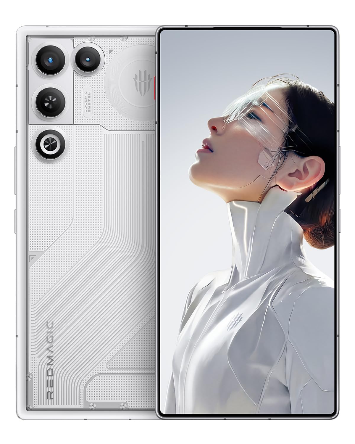 REDMAGIC 11 Air 144Hz Móvil Gaming, Smartphone Android 5G, 16GB RAM+512GB ROM, Snapdragon 8 Elite, 6.85" OLED Pantalla, FHD+ Teléfono Gaming, 50MP Cámara, 80W Cargador, Dual-Sim, NFC Blanco