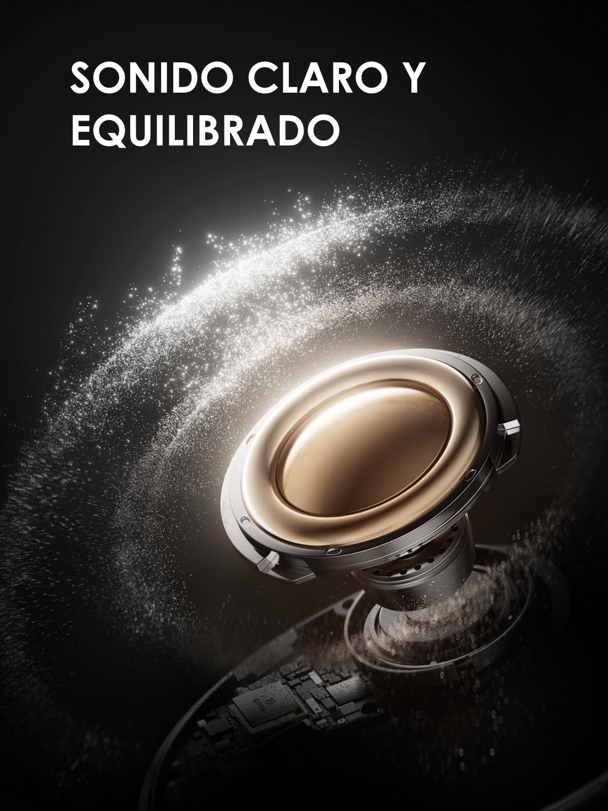 1 Hora Audífonos Inalámbricos Bluetooth con Pantalla LED