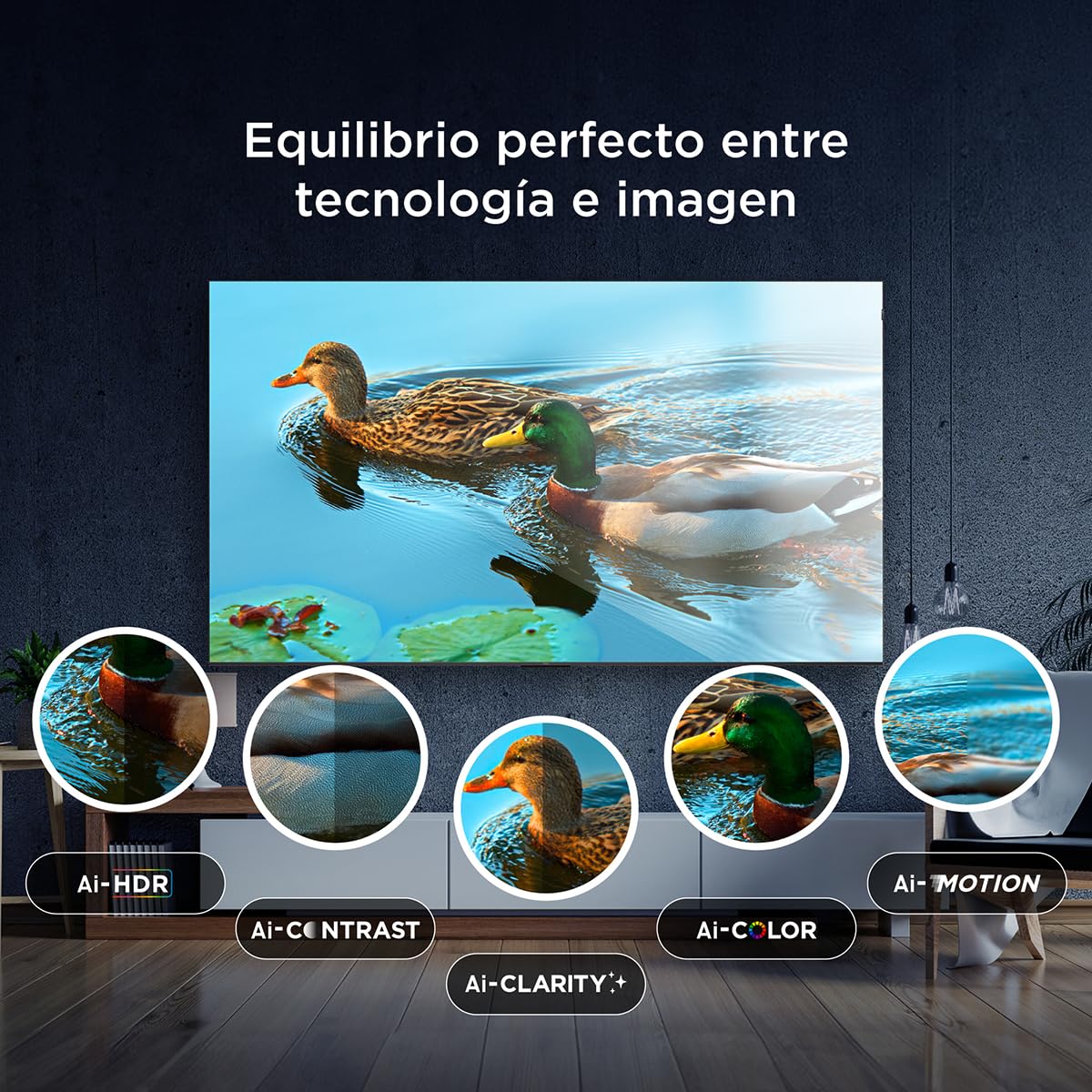 TCL Smart TV Pantalla 65" Google TV QLED 4K HDR 10 250 NITS 60 Hz Dolby Audio Digital Compatible con Alexa Negro, Mod. 65Q651G