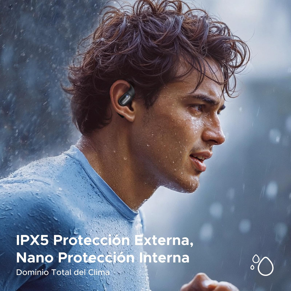 UGREEN Audífonos Open Ear con ANC Cancelación Adaptativa 32H 4 Micrófono IA